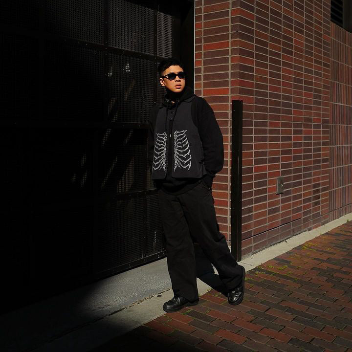 workware relaxed canvas trousers [coal black]