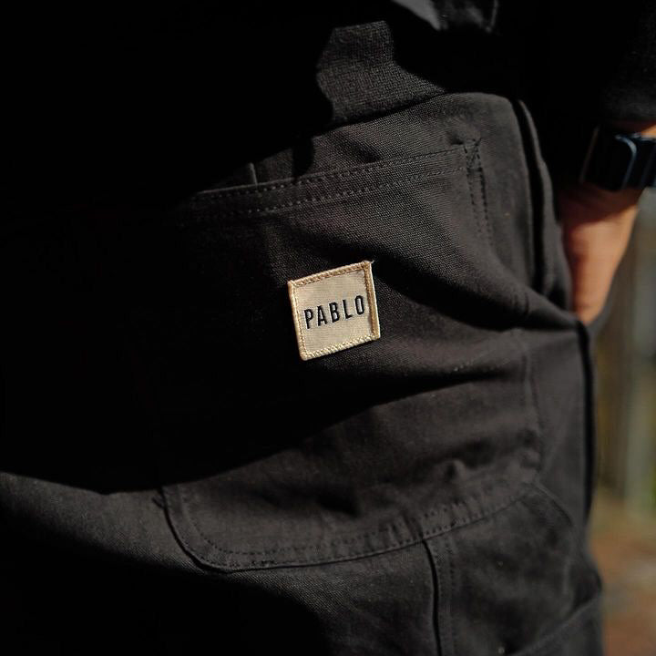 workware relaxed canvas trousers [coal black]