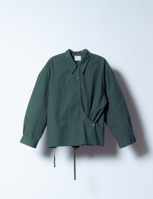 twisted shirt [viridian green poplin]