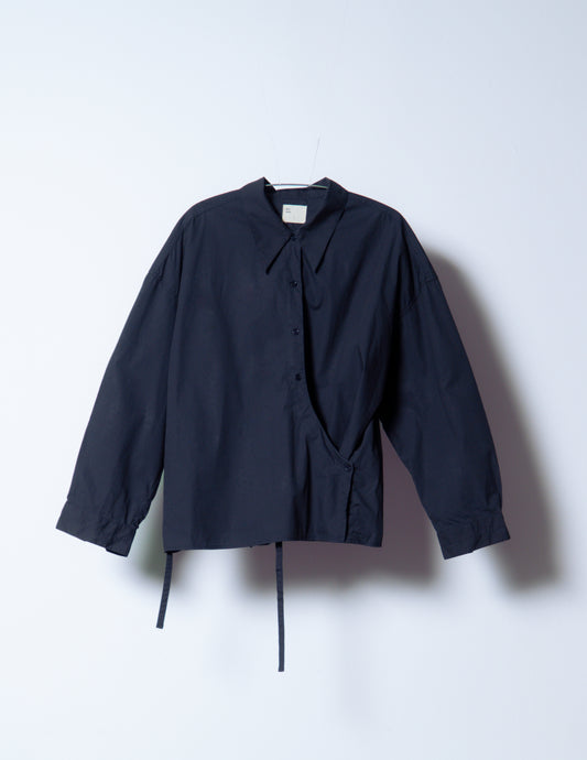 twisted shirt [naval blue poplin]