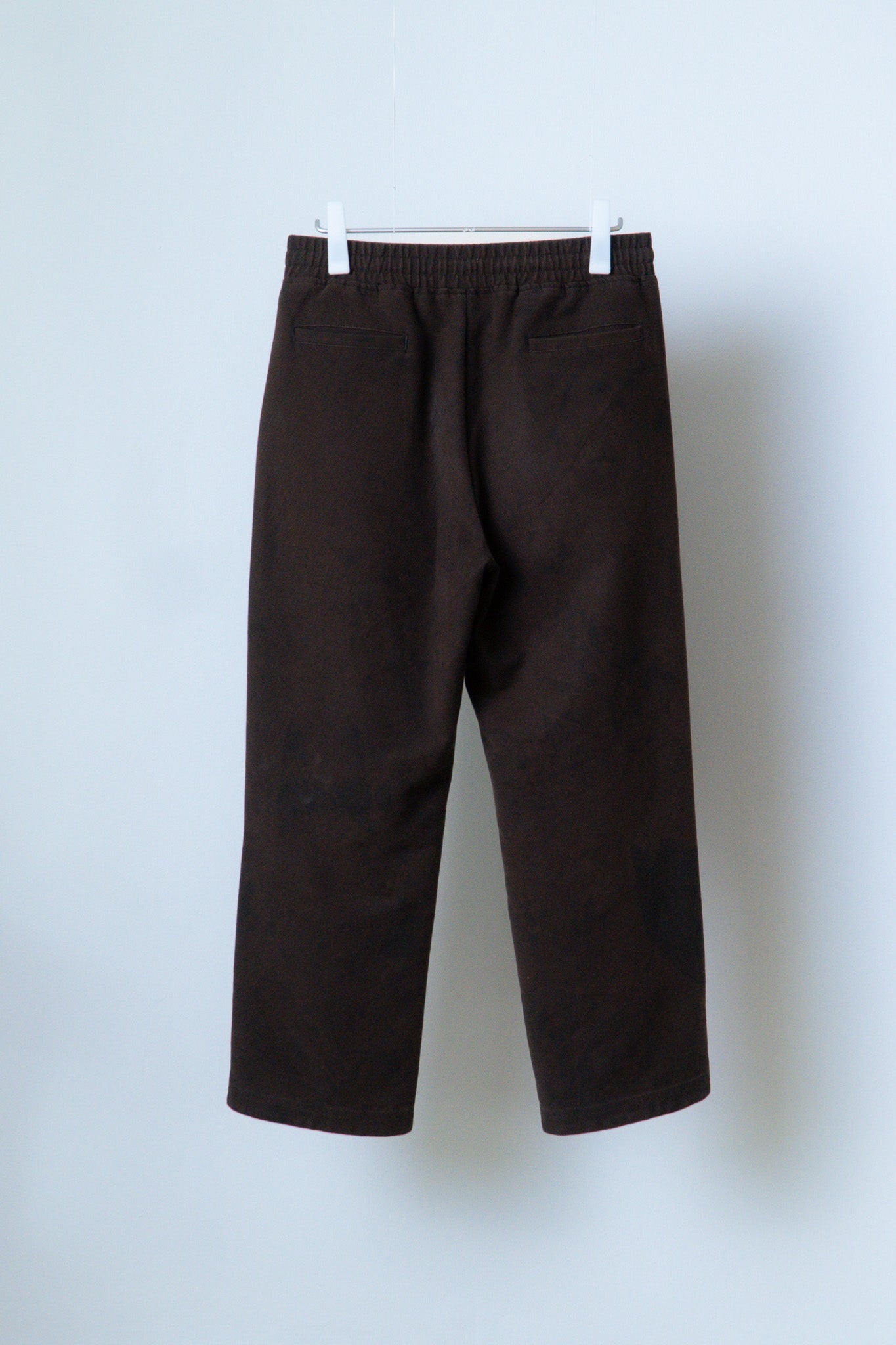 sw1 straight-leg relaxed twill trousers [hand-dyed brown]