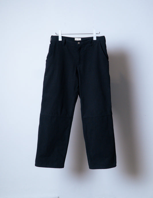 workware relaxed canvas trousers [coal black]