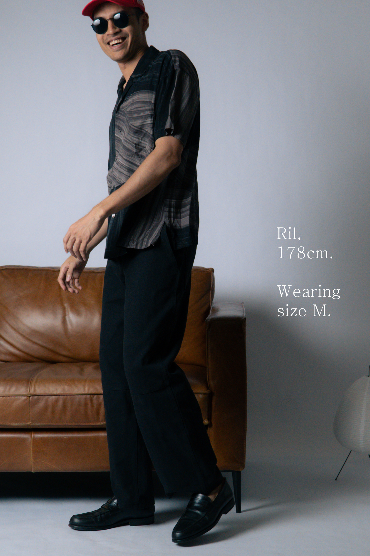 workware relaxed canvas trousers [coal black]