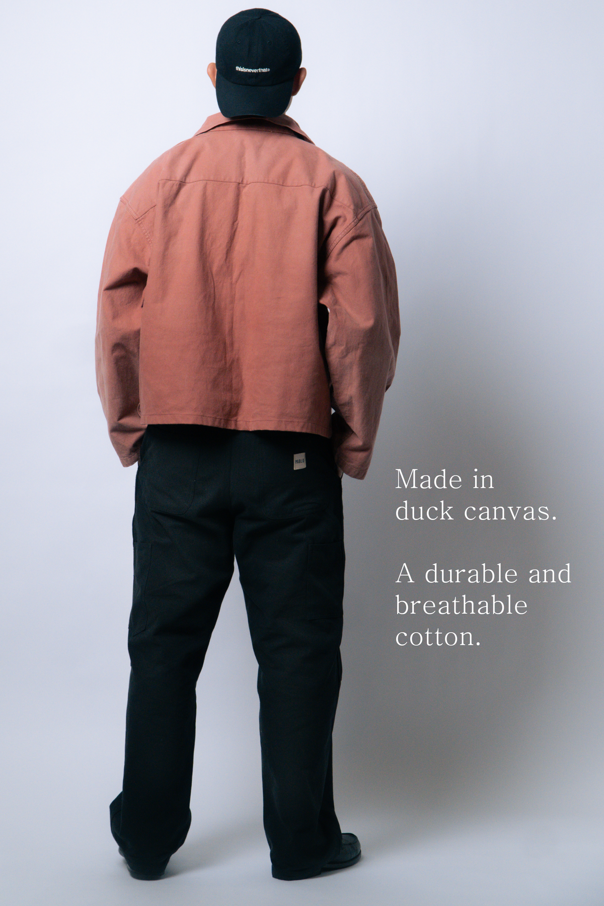 workware relaxed canvas trousers [coal black]