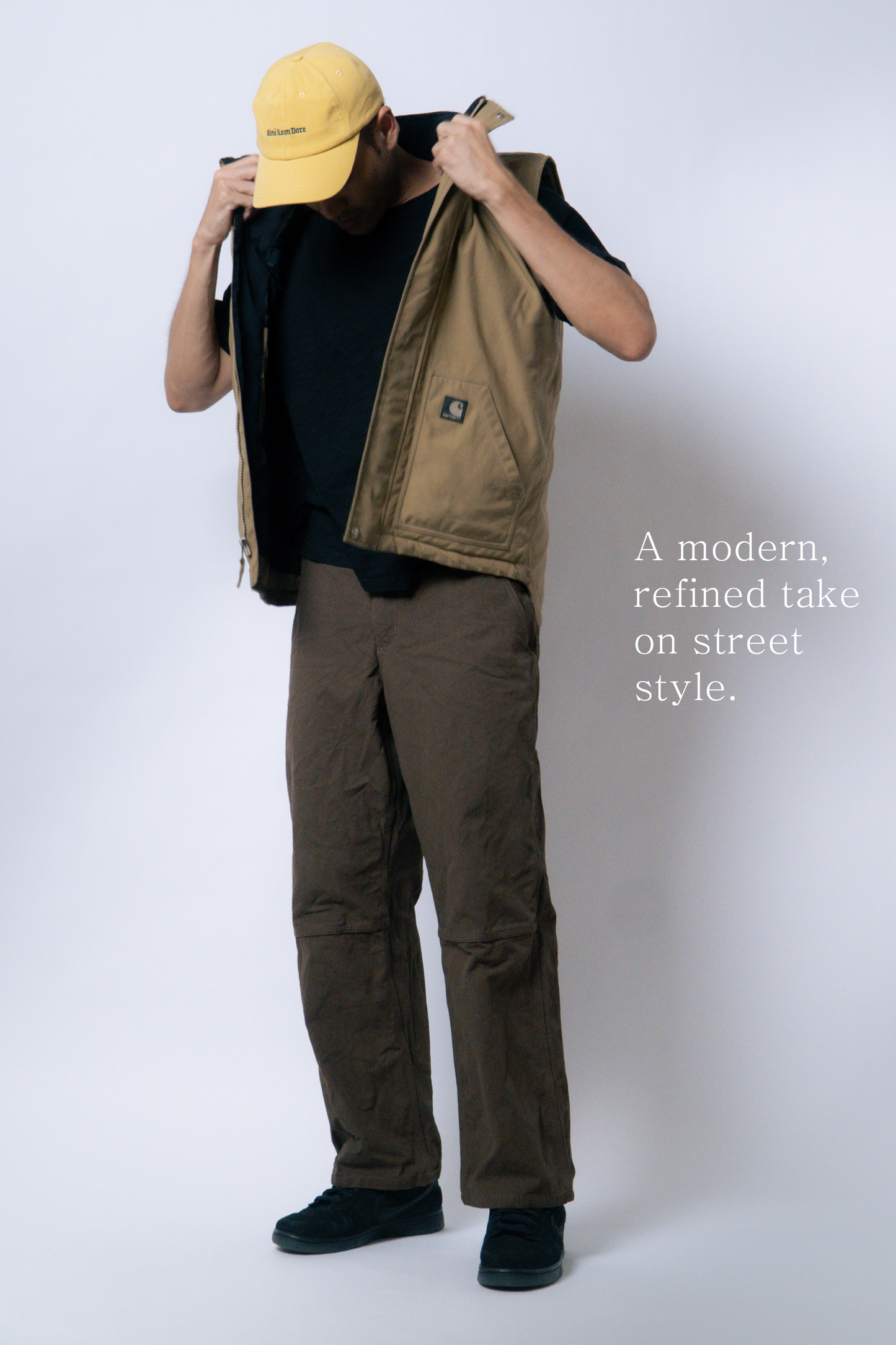 workware relaxed canvas trousers [canyon brown]