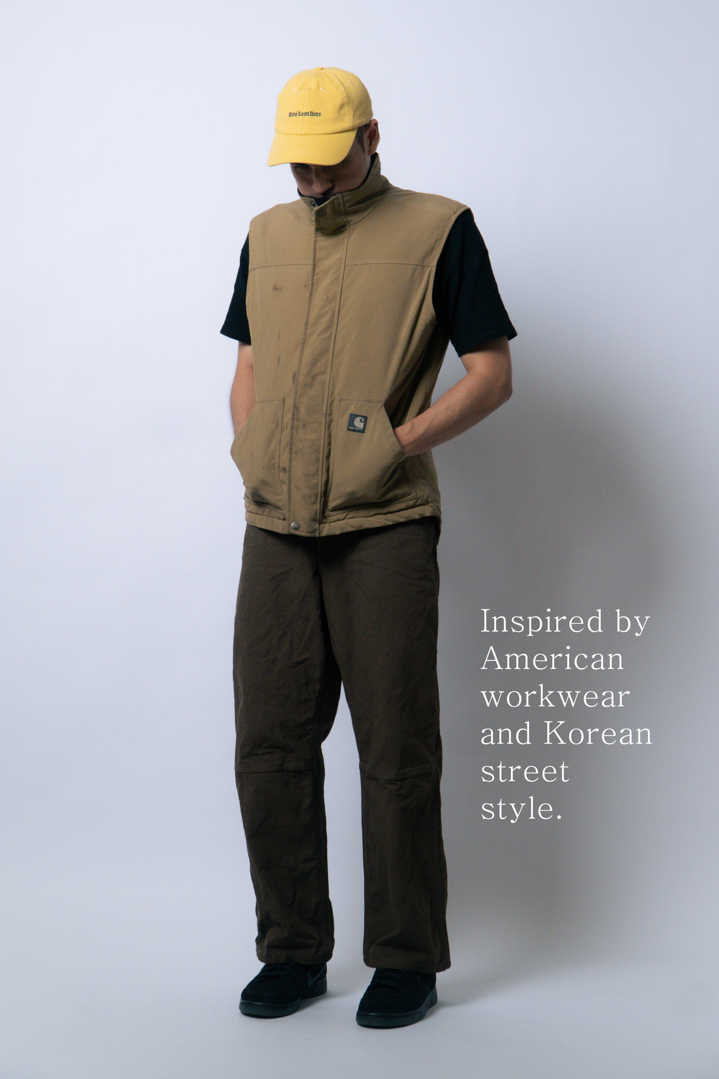 workware relaxed canvas trousers [canyon brown]