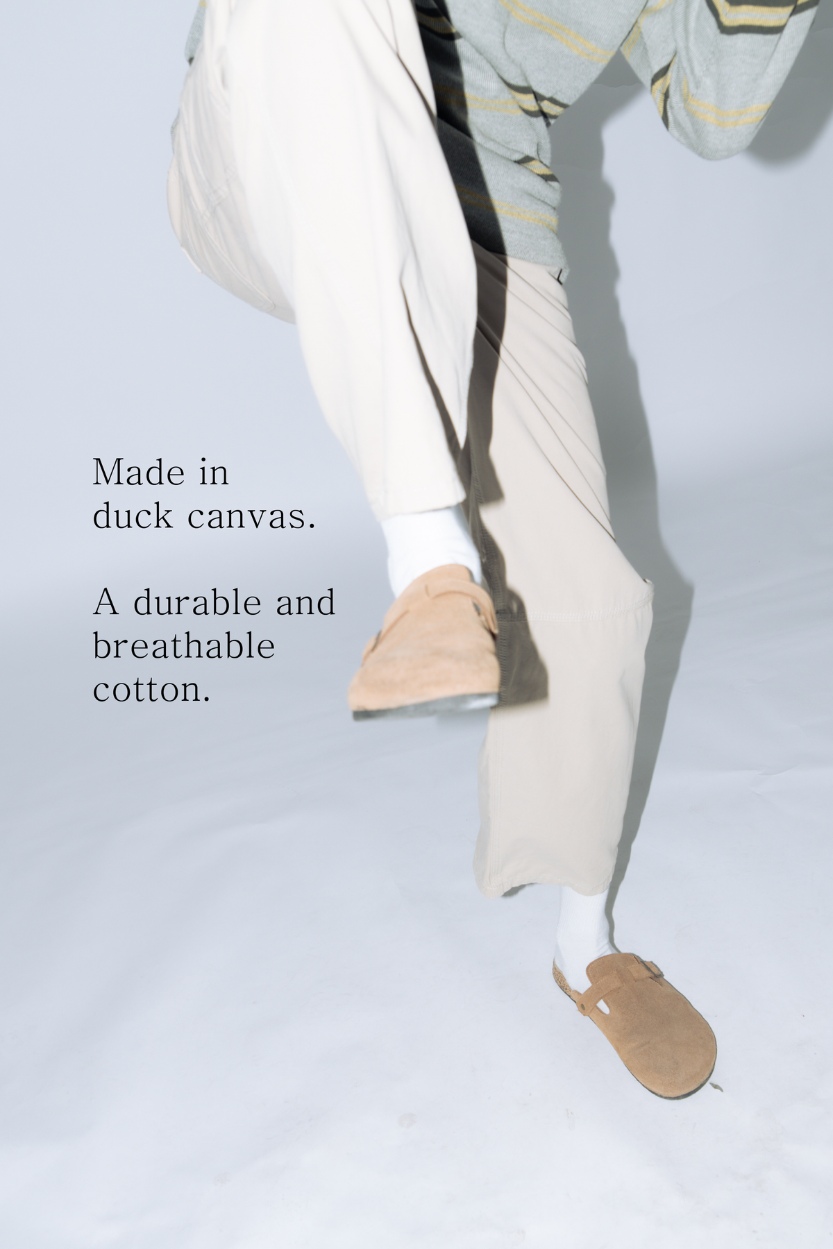 workware relaxed canvas trousers [birch]
