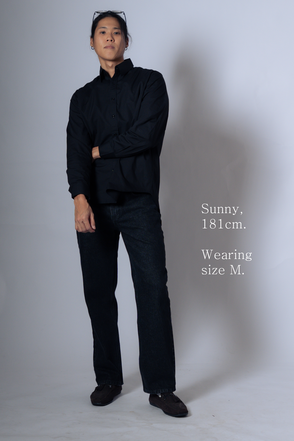 STUDIO straight cut jeans [black]