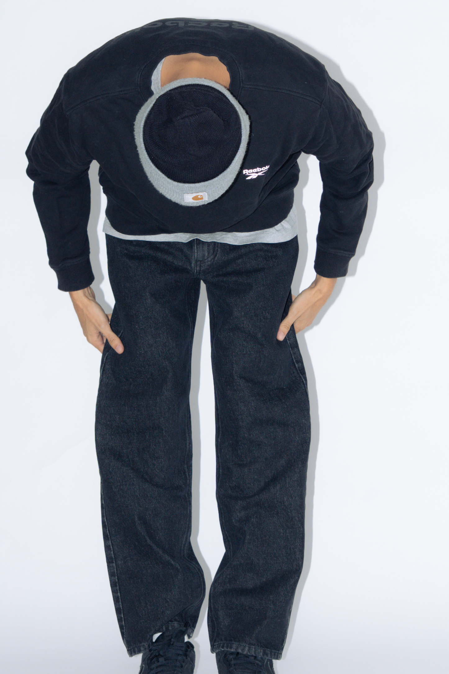straight cut jeans [black]