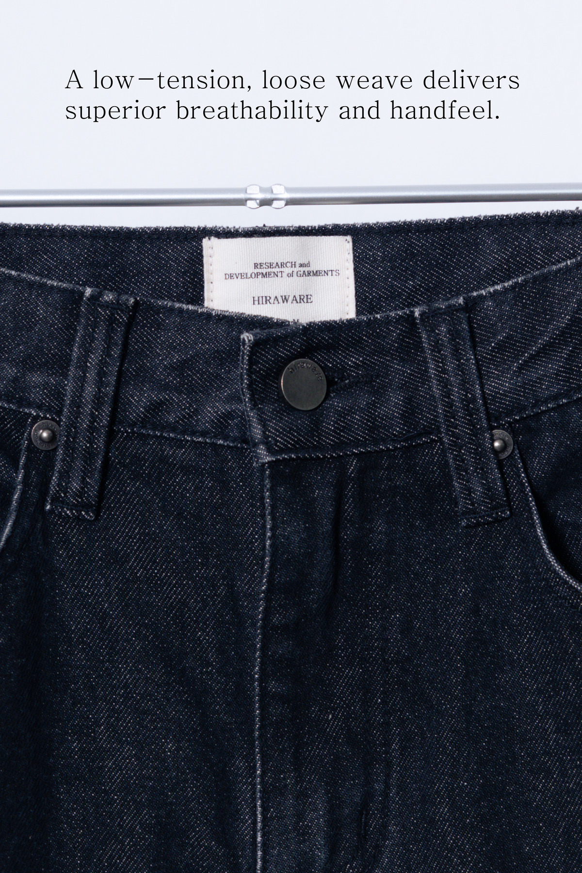 straight cut jeans [black]