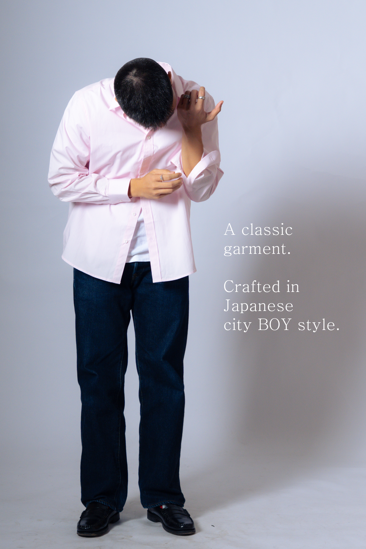 poplin shirt [nadeshiko light pink]