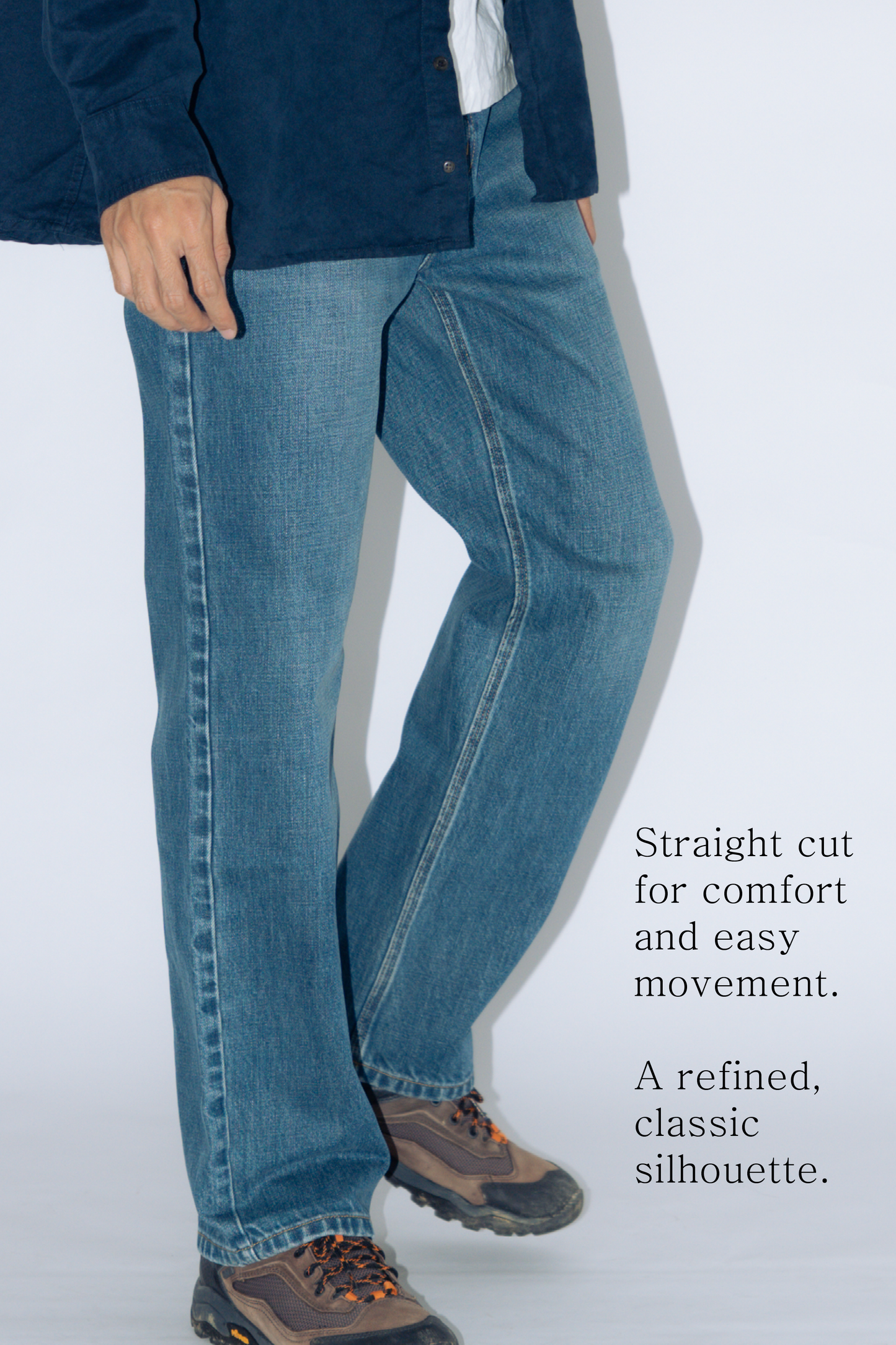 straight cut jeans [blue]