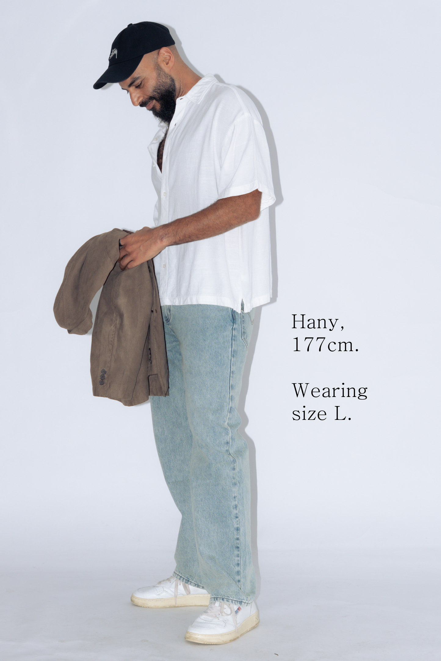 straight cut jeans [washed blue]