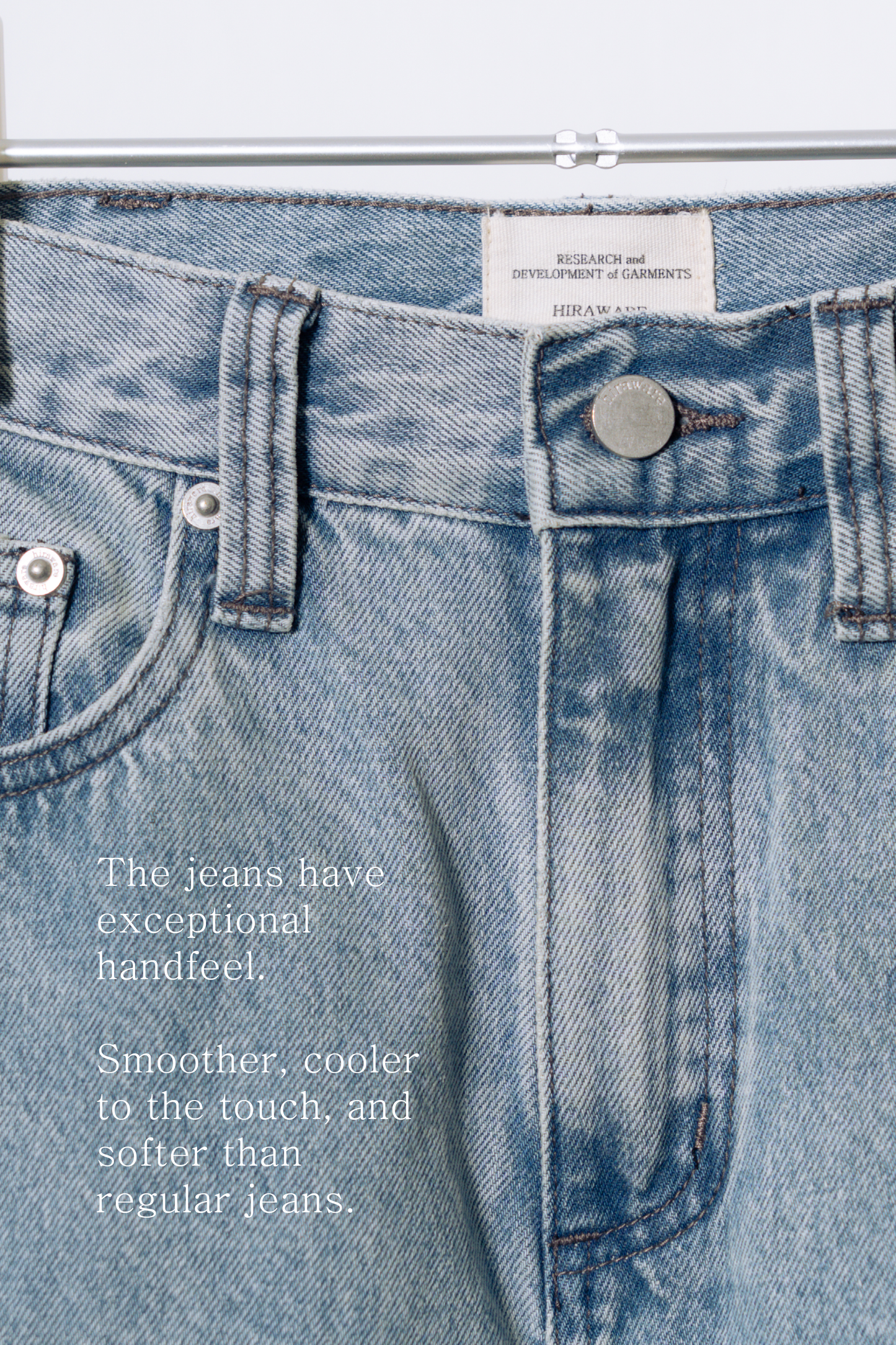 straight cut jeans [washed blue]