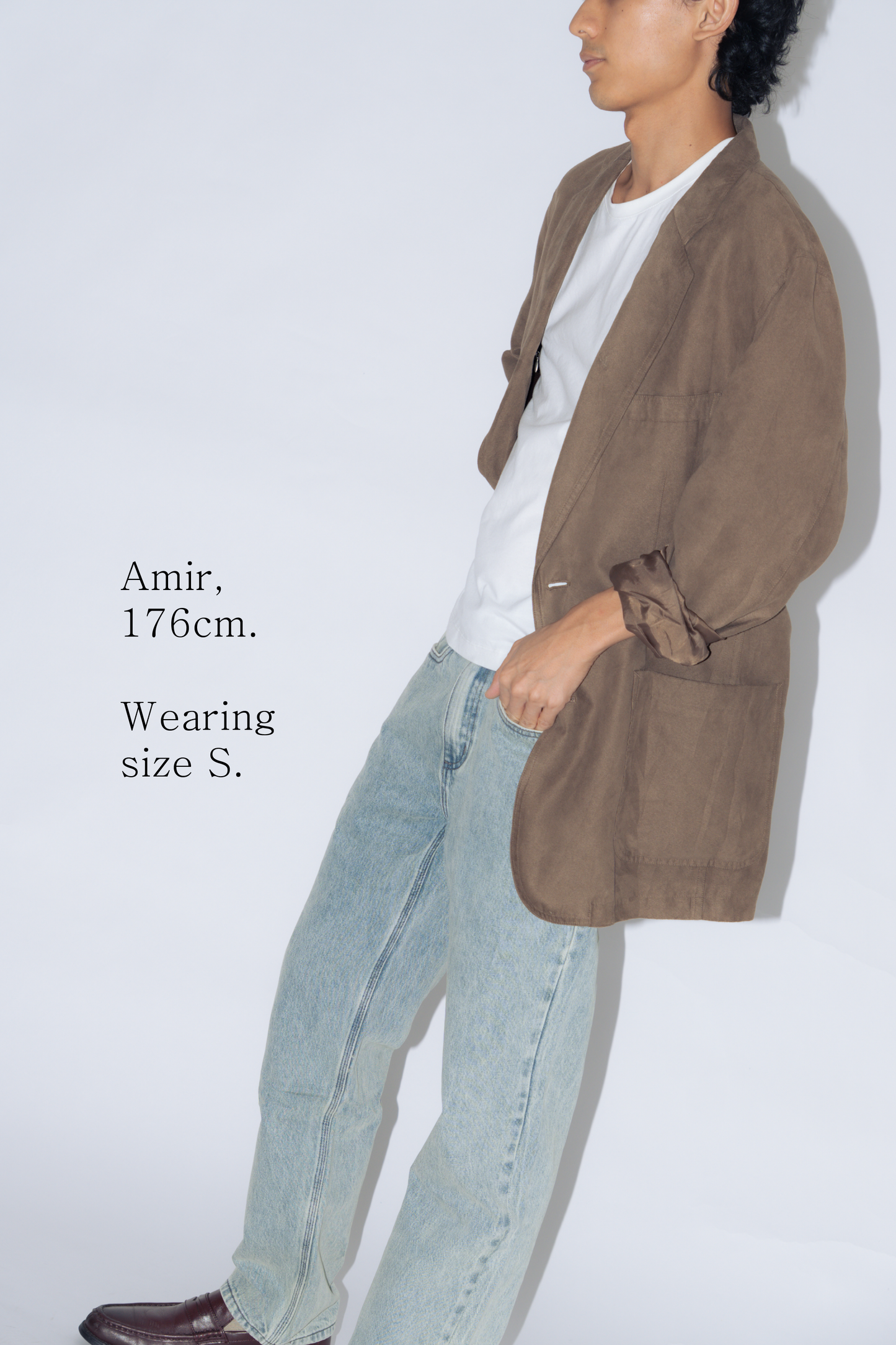 straight cut jeans [washed blue]