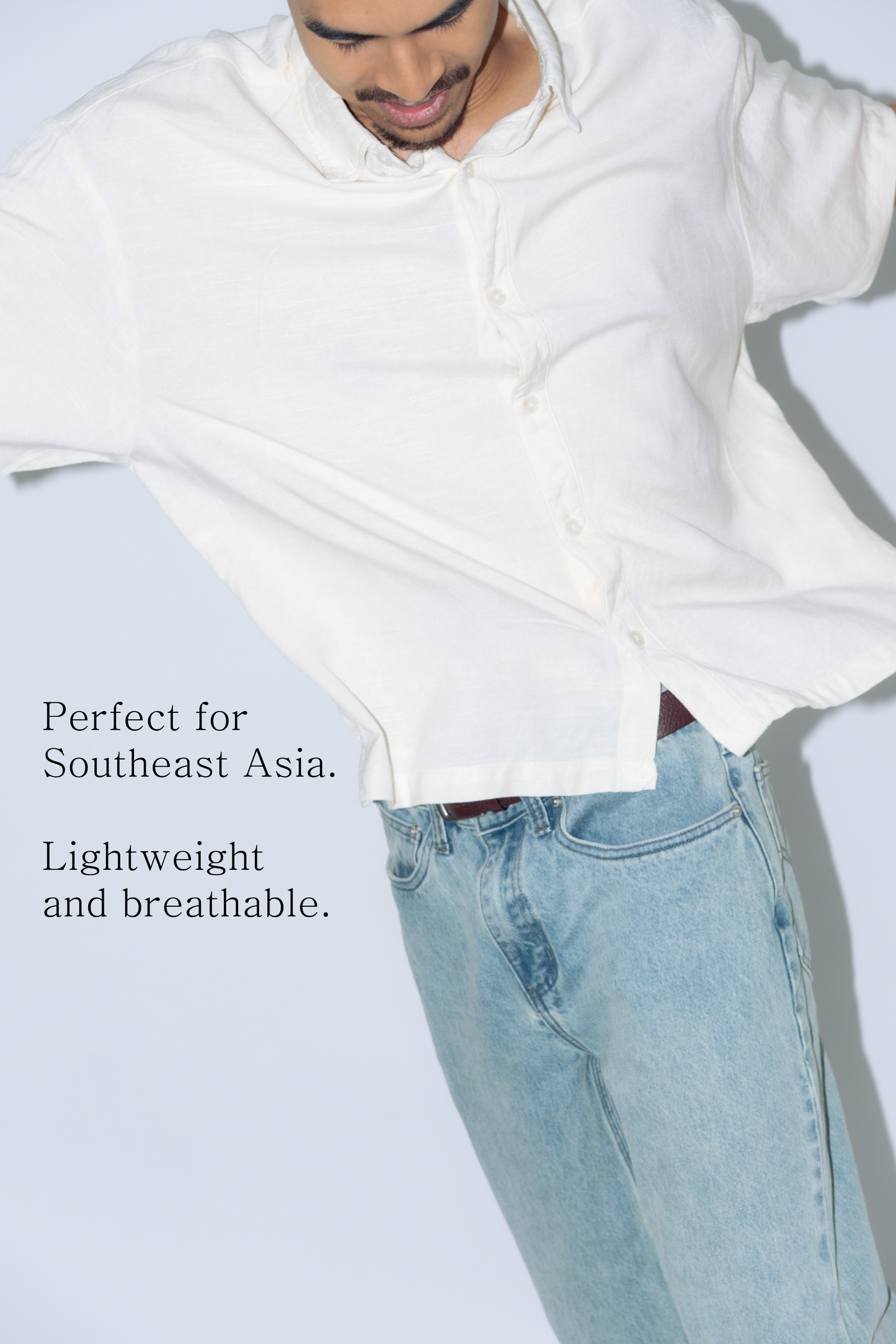 ctw1 linen short-sleeve shirt [off-white]