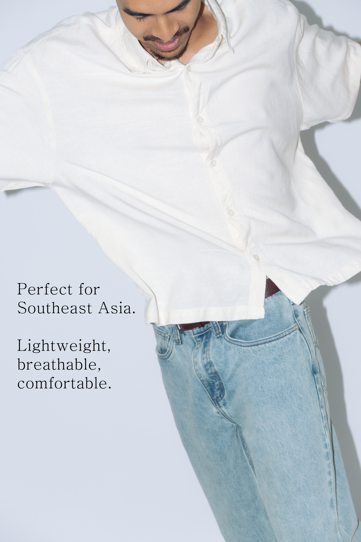 ctw1 linen short-sleeve shirt [off-white]
