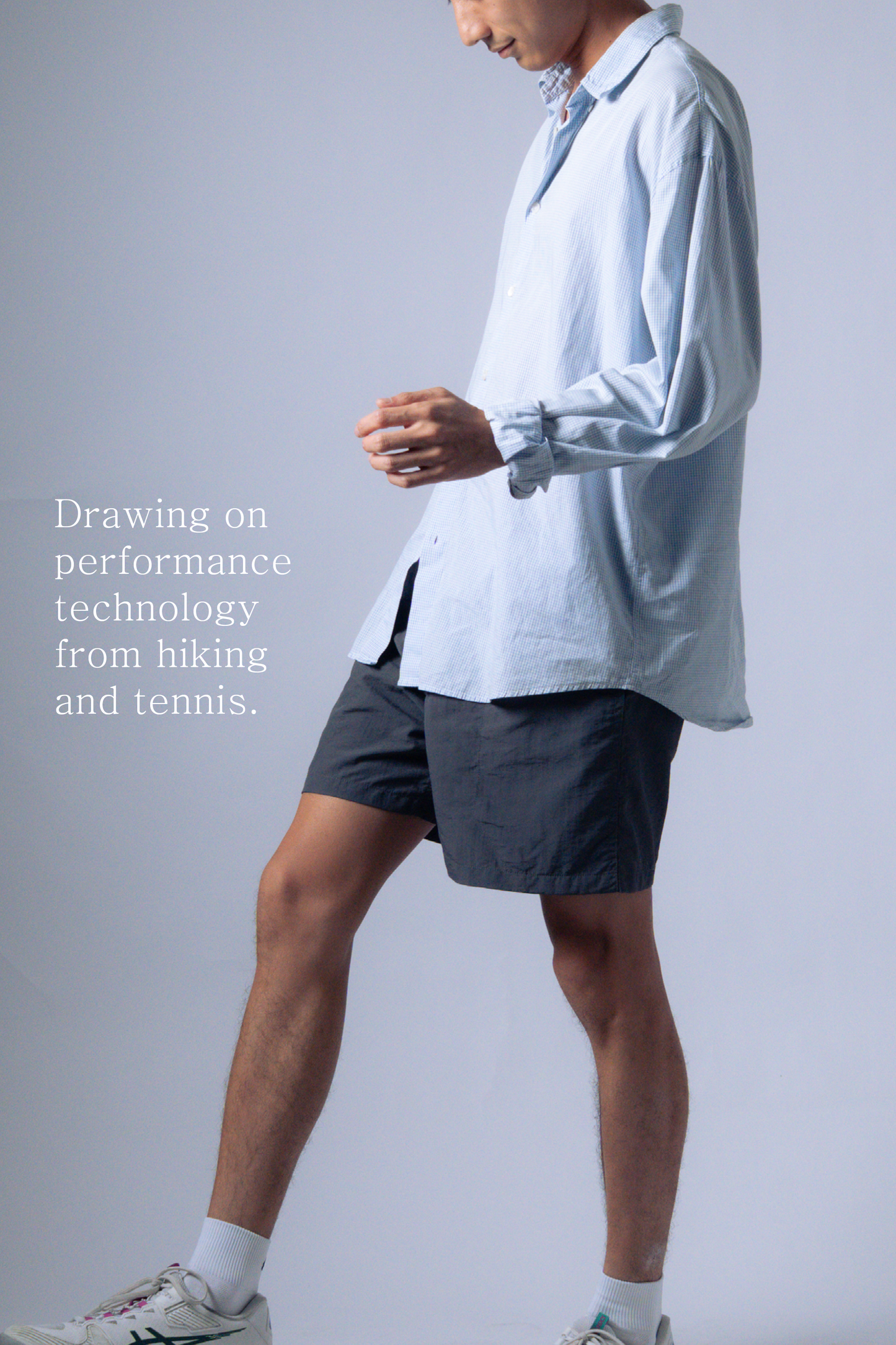 ctw1 ultralight shell shorts [charcoal]