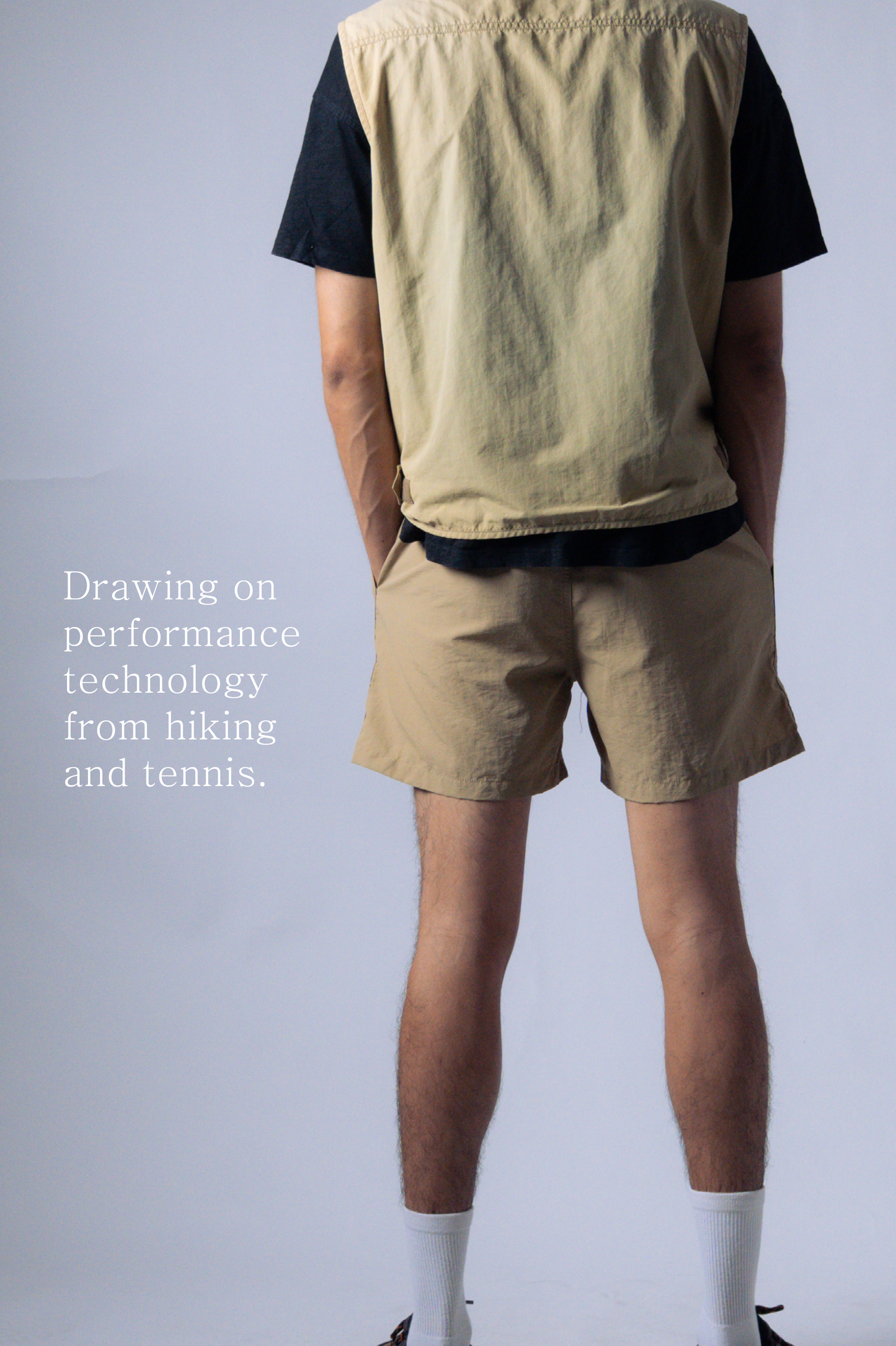 ctw1 ultralight shell shorts [sand]