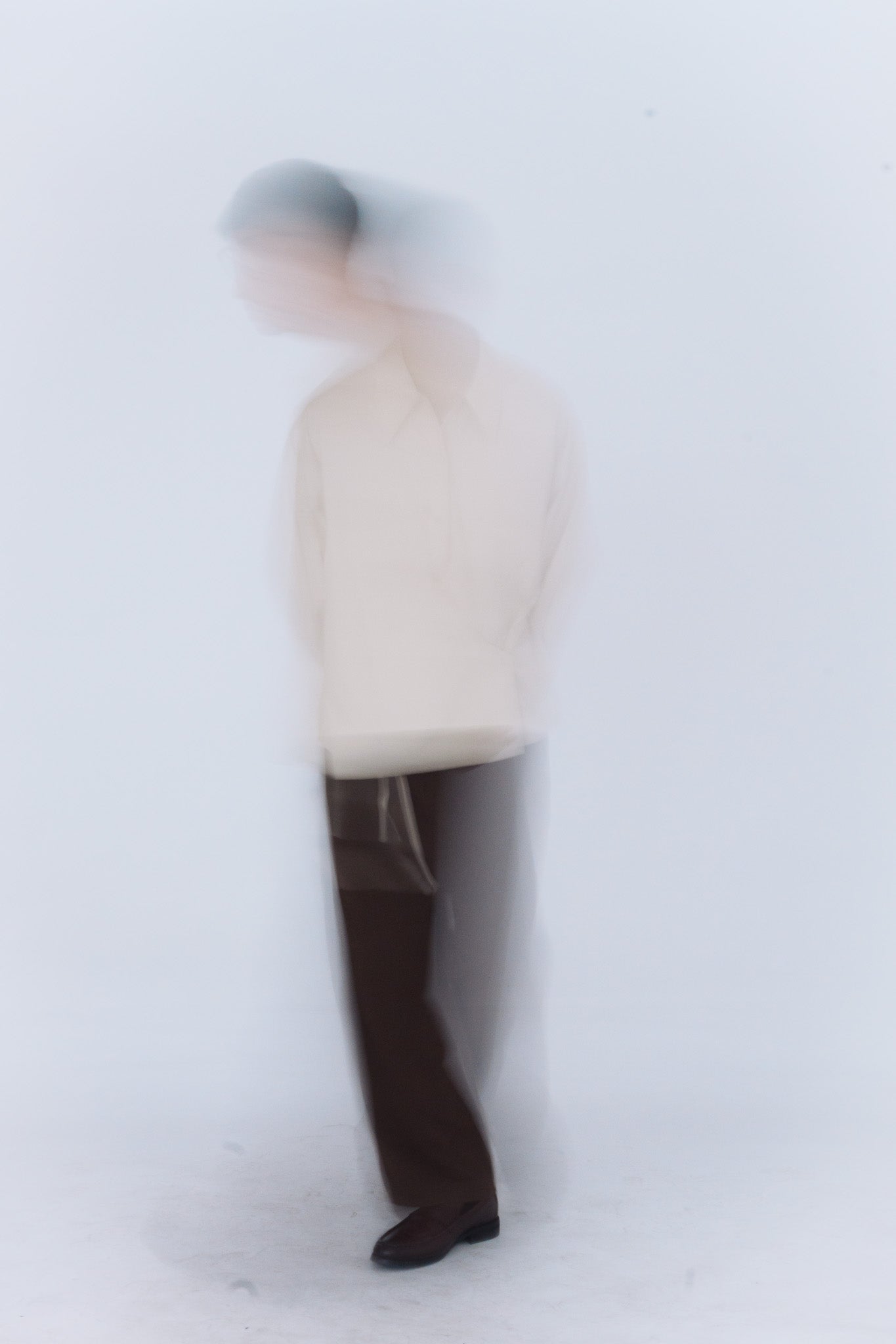 twisted shirt [beige poplin]