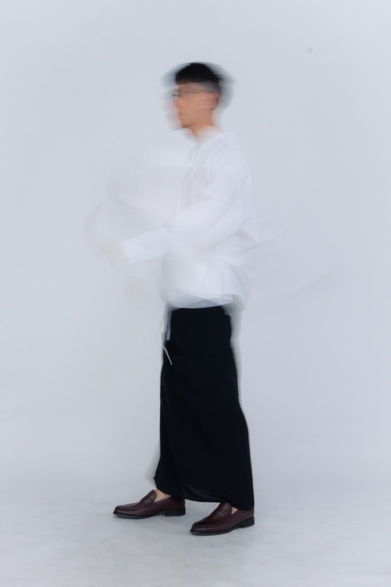 twisted shirt [white poplin]