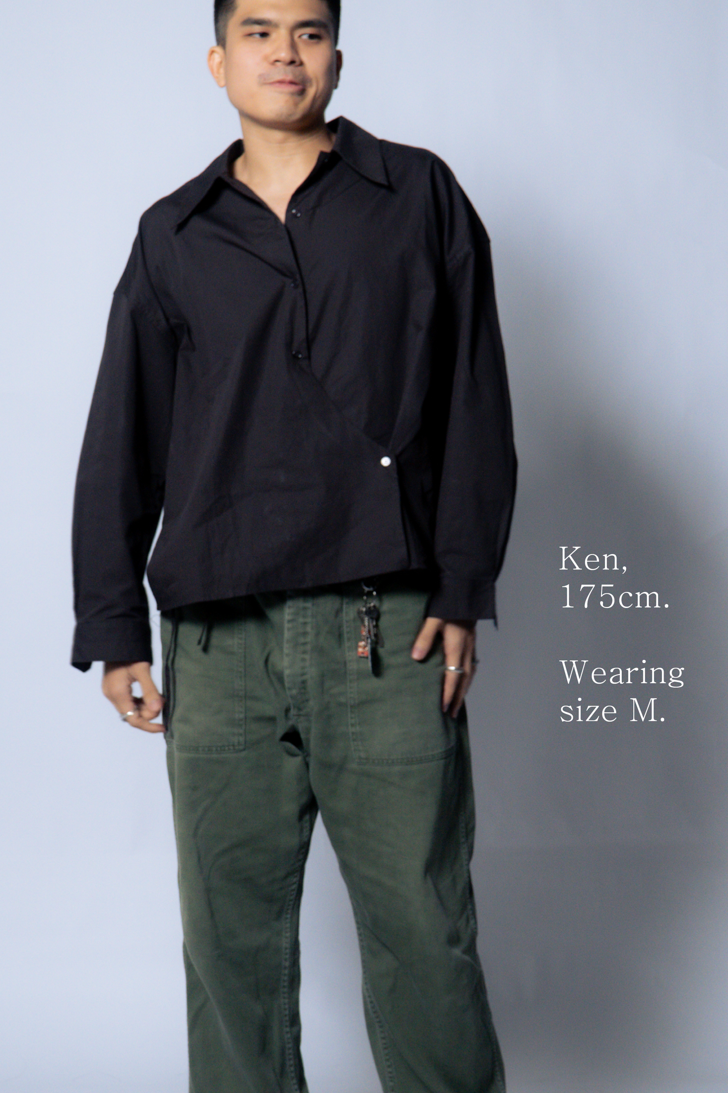 twisted shirt [sable brown poplin]