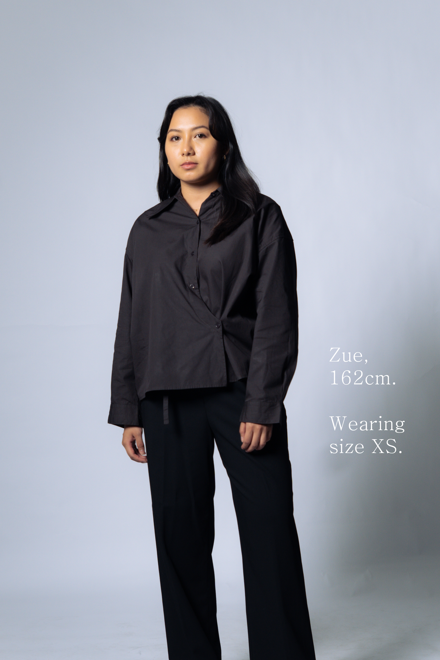 twisted shirt [sable brown poplin]