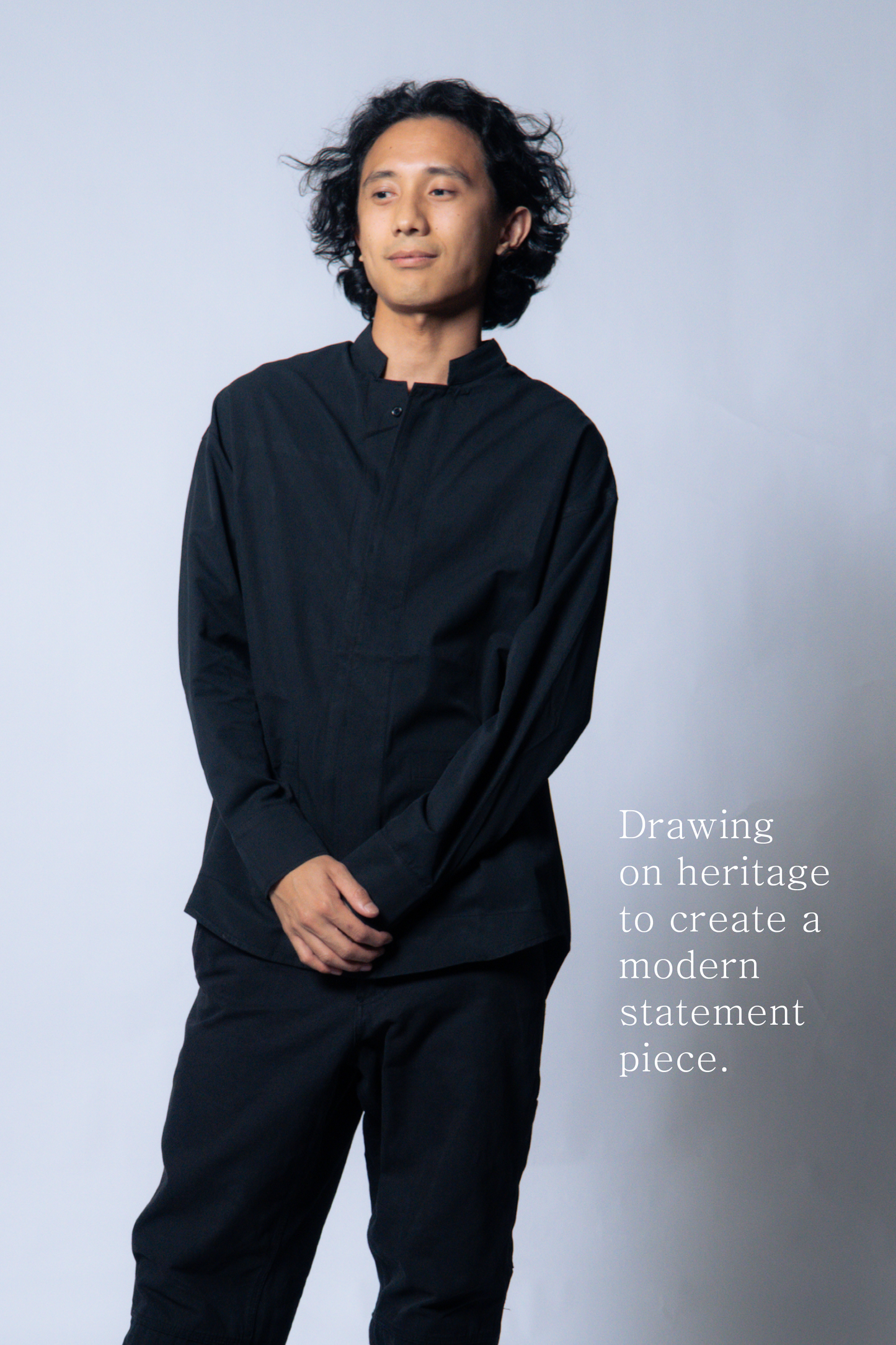 nehru shirt [black]