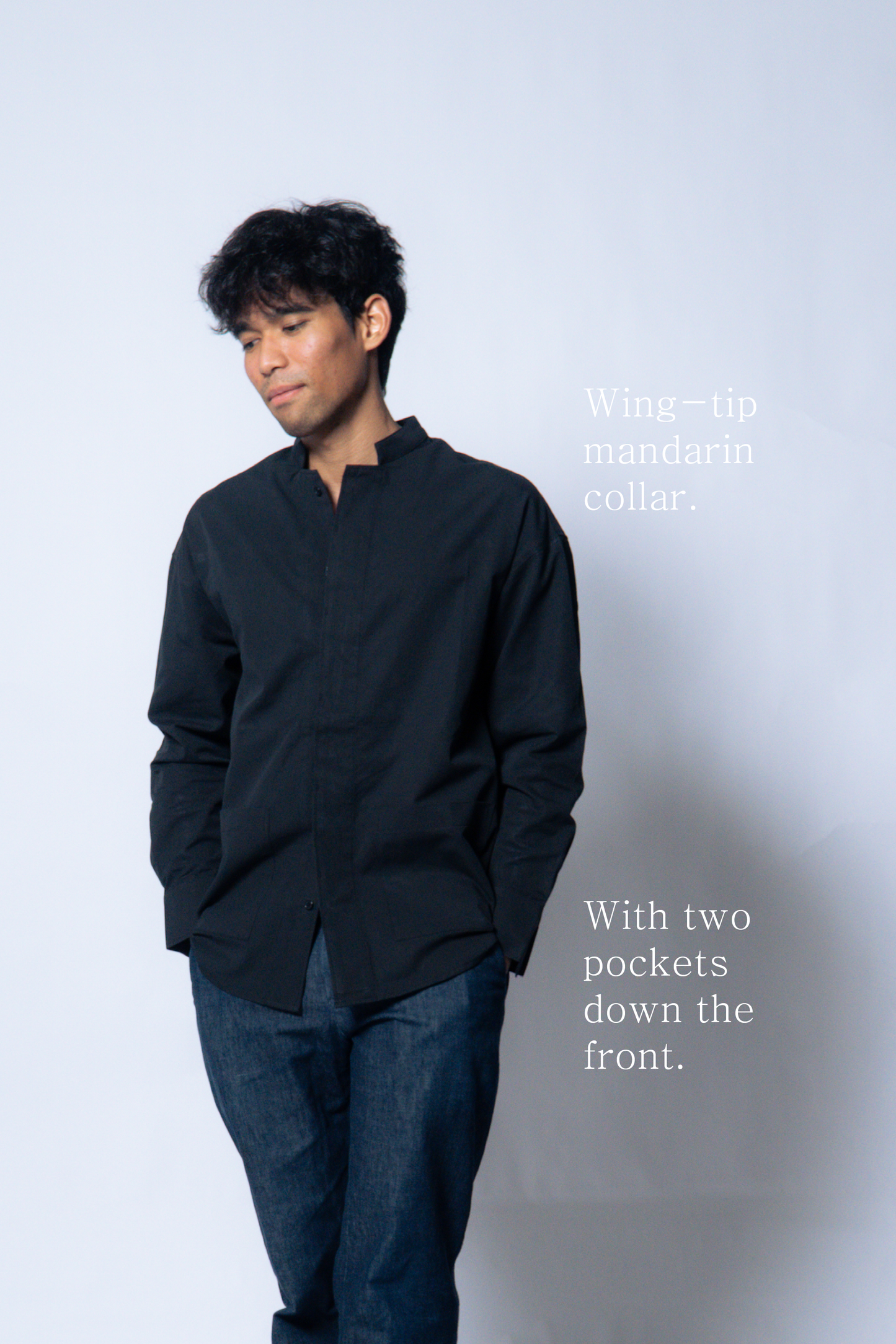 nehru shirt [black]