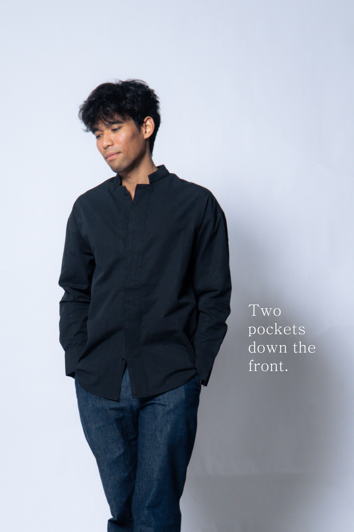 nehru shirt [black]