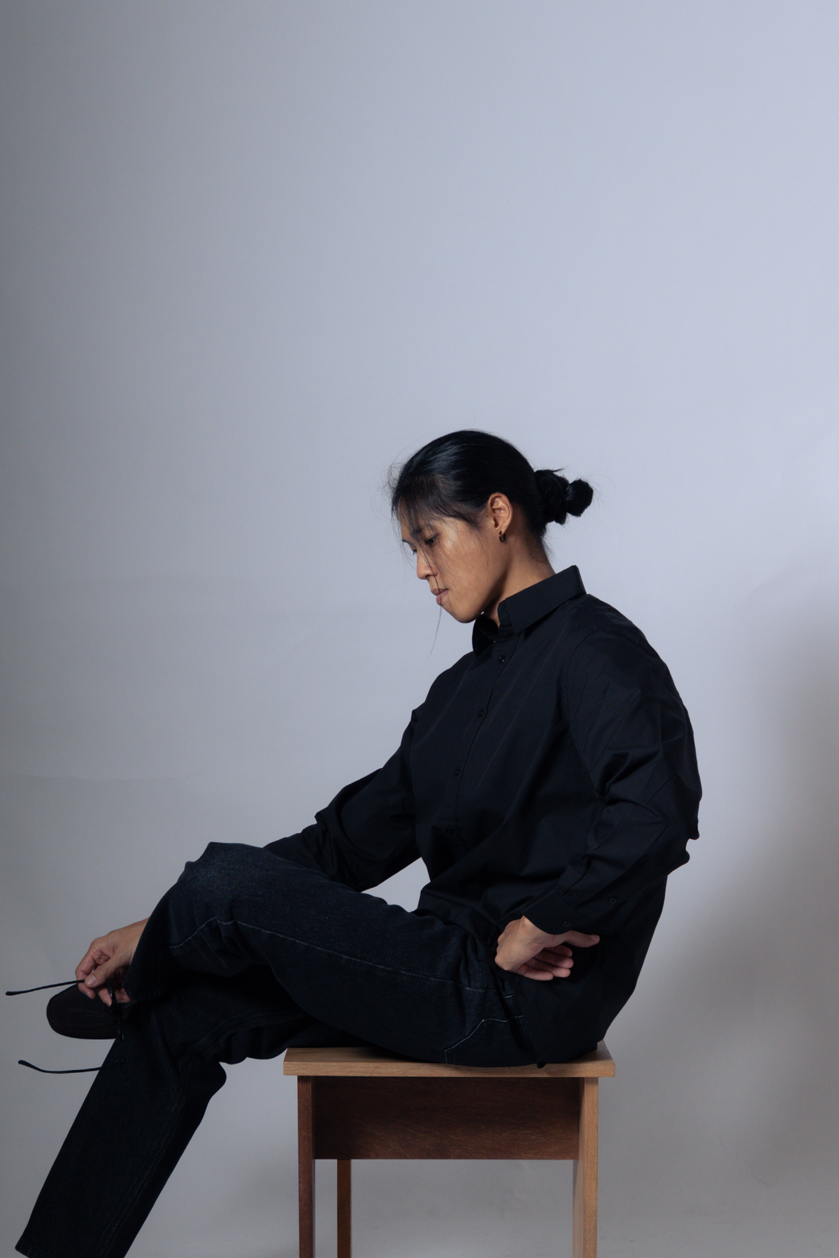 poplin shirt [raven]