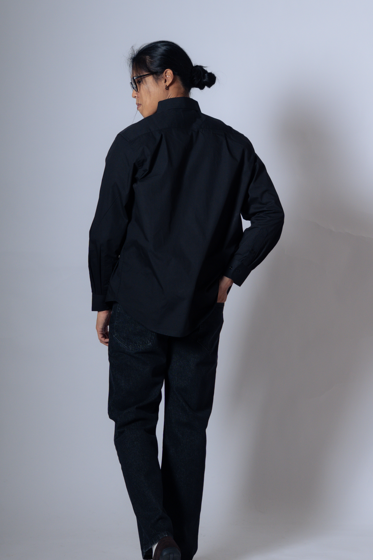 poplin shirt [raven]