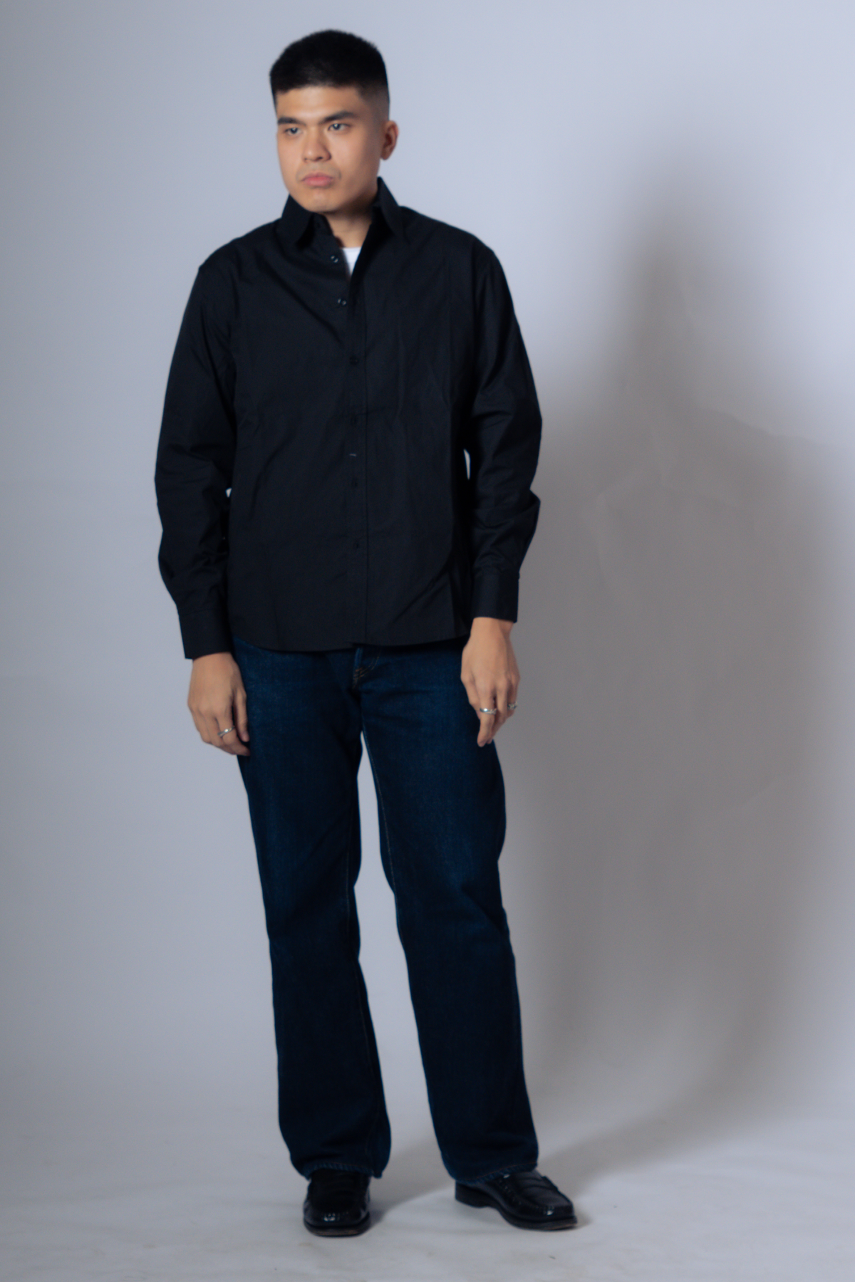 poplin shirt [raven]