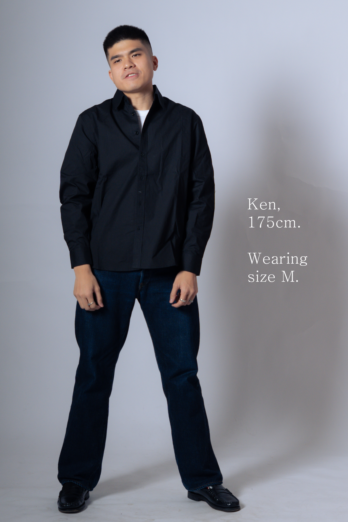 poplin shirt [raven]