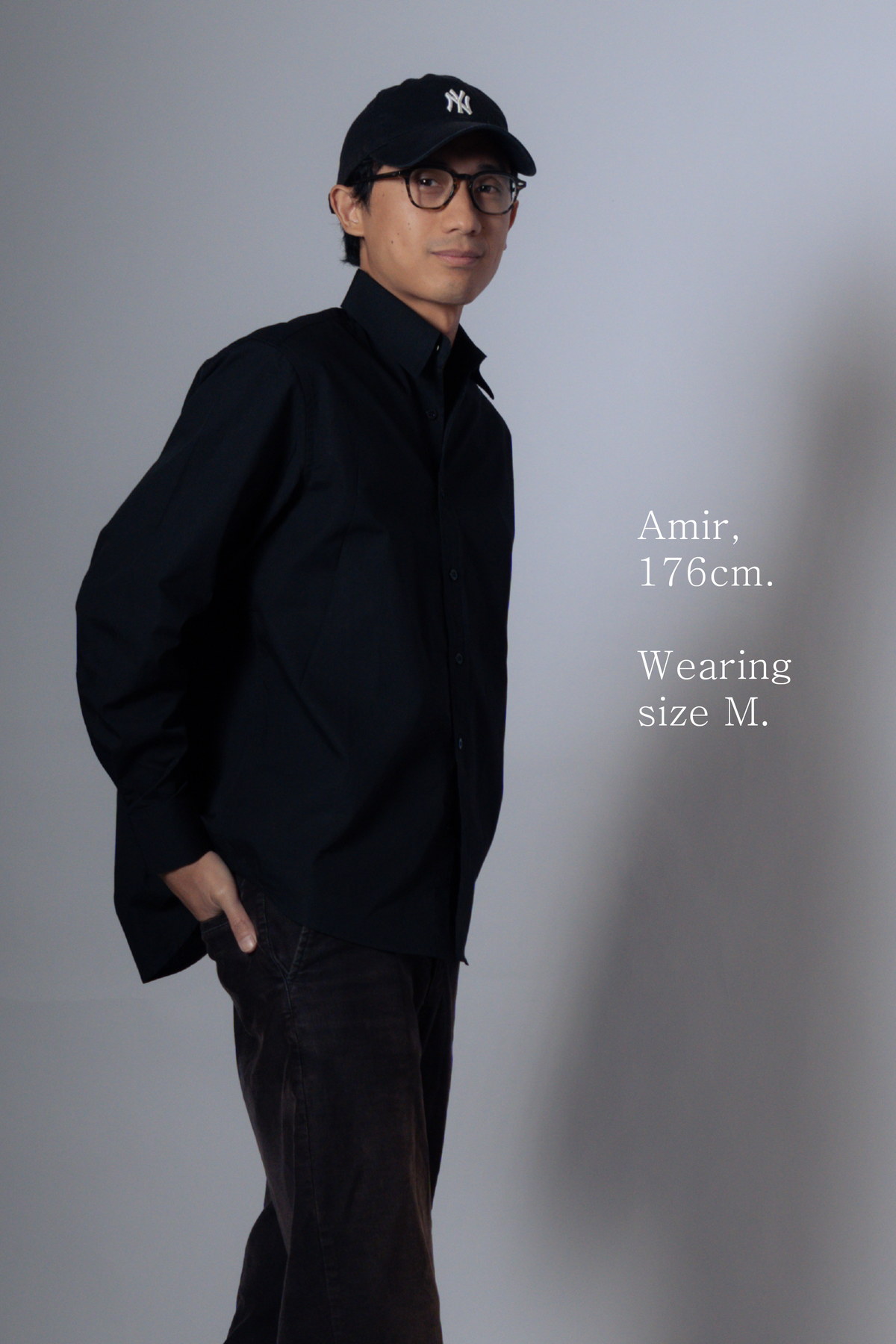 poplin shirt [raven]