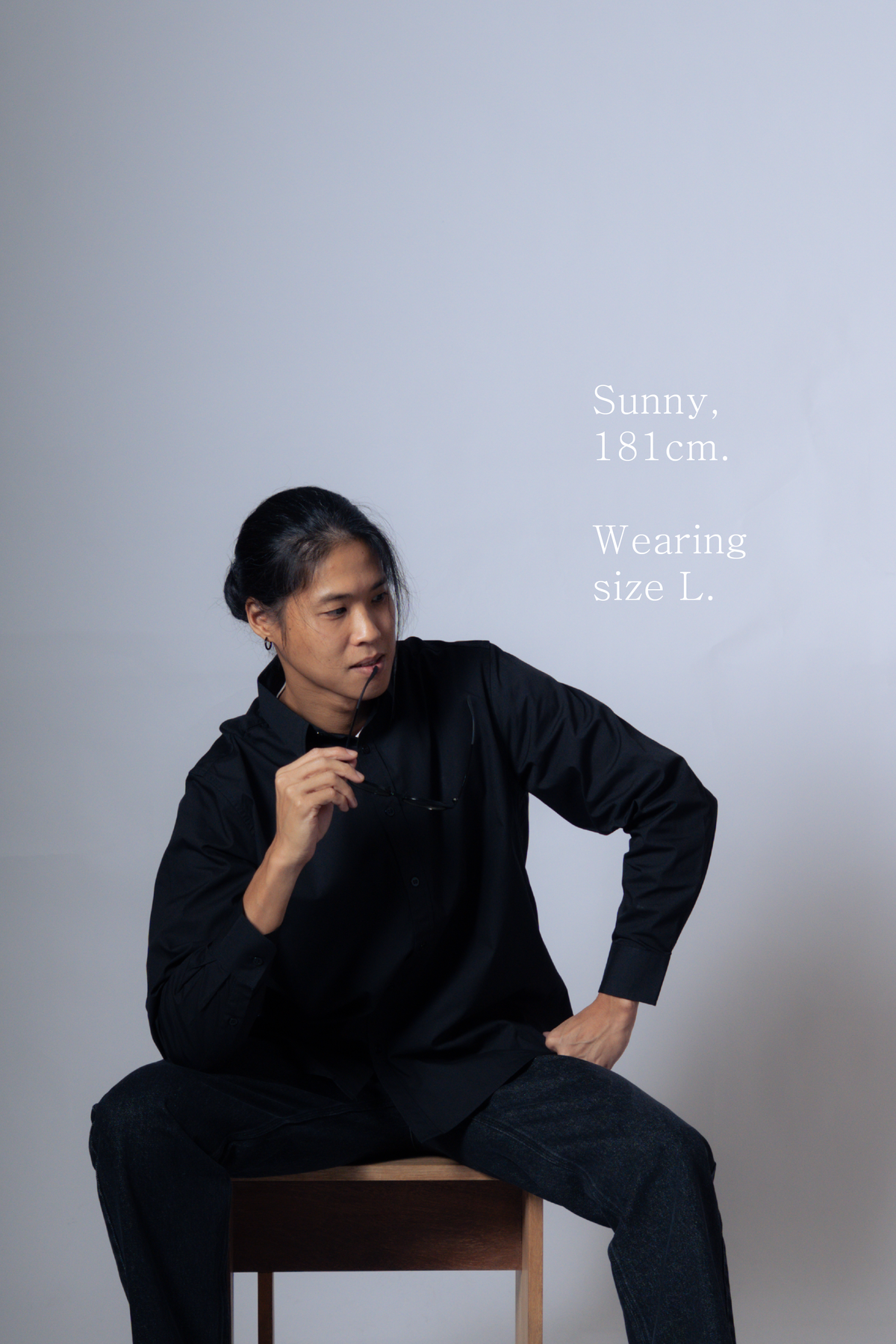 poplin shirt [raven]