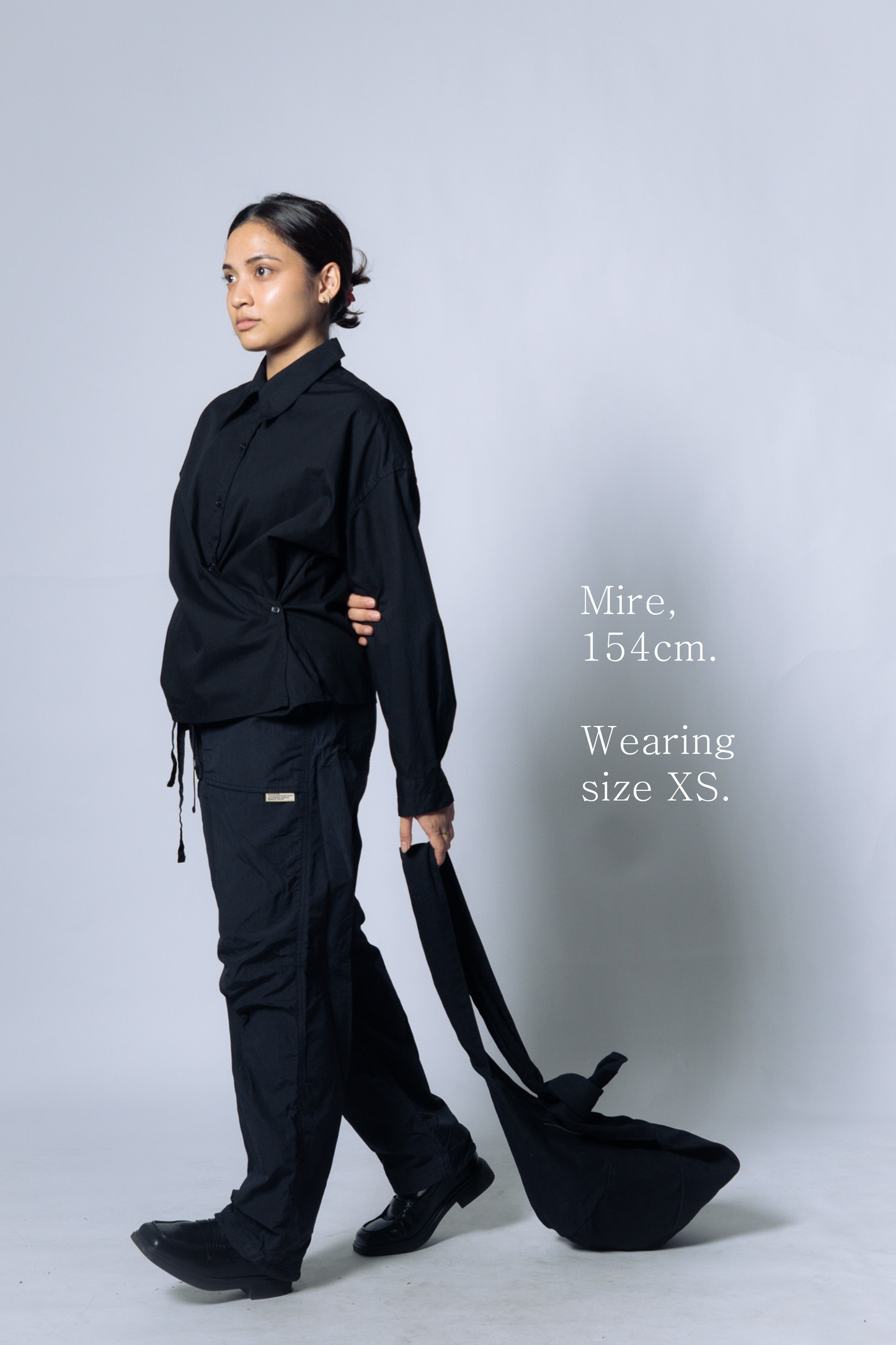 twisted shirt poplin [caviar poplin]