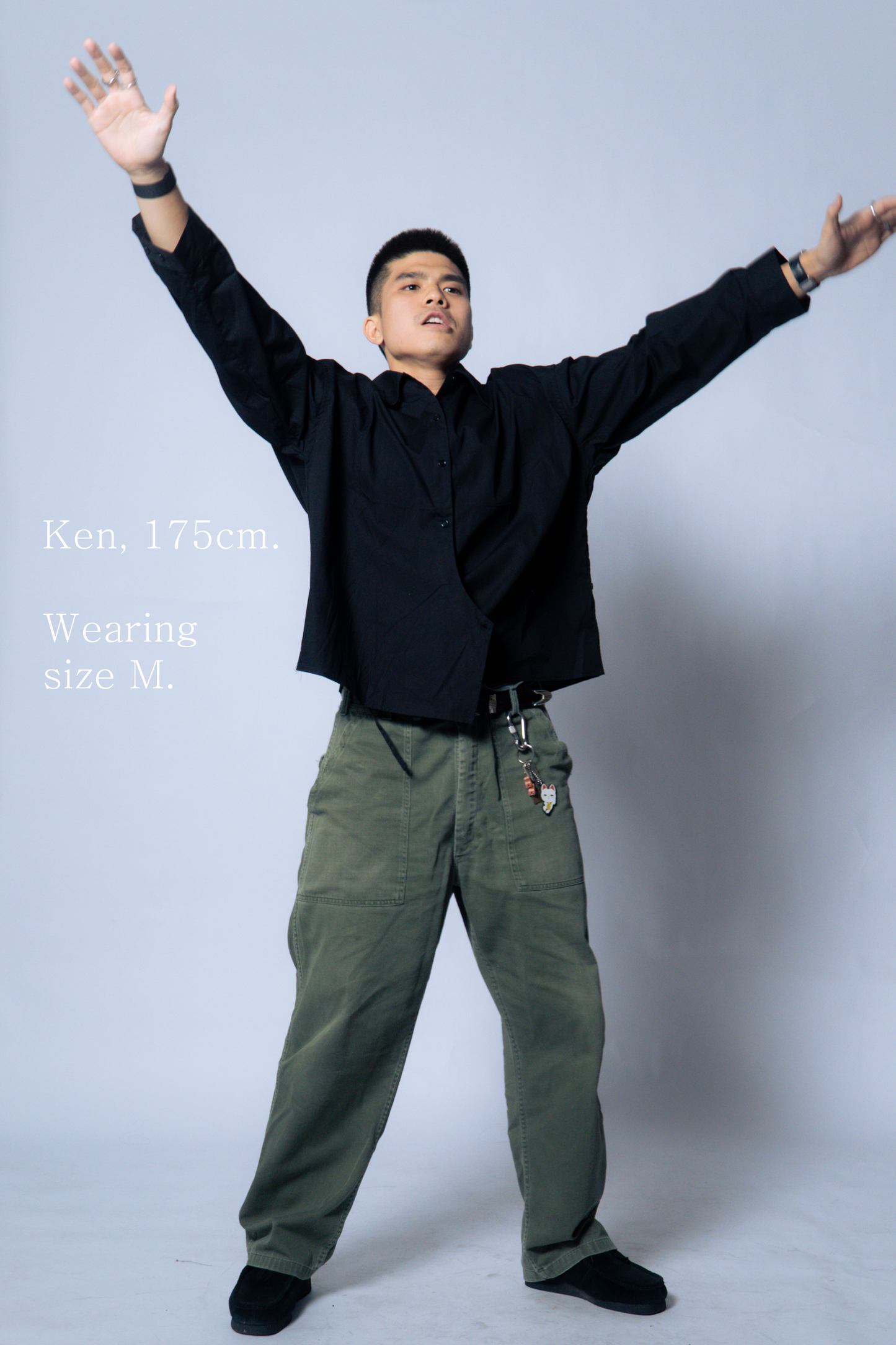 twisted shirt poplin [caviar poplin]