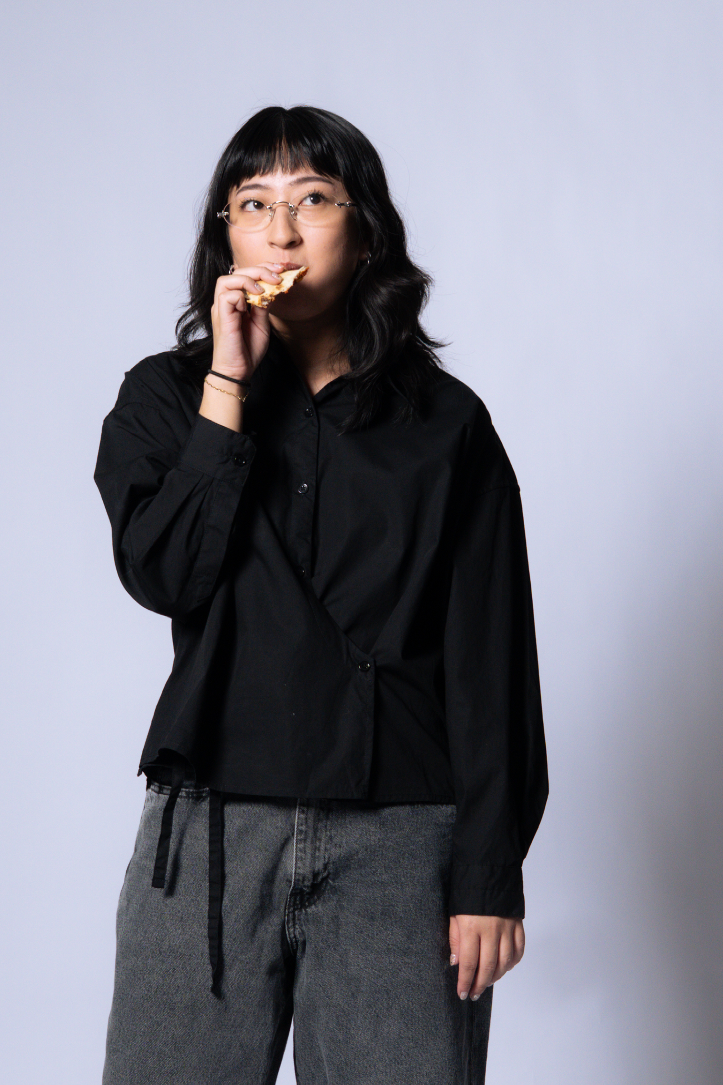 twisted shirt poplin [caviar poplin].