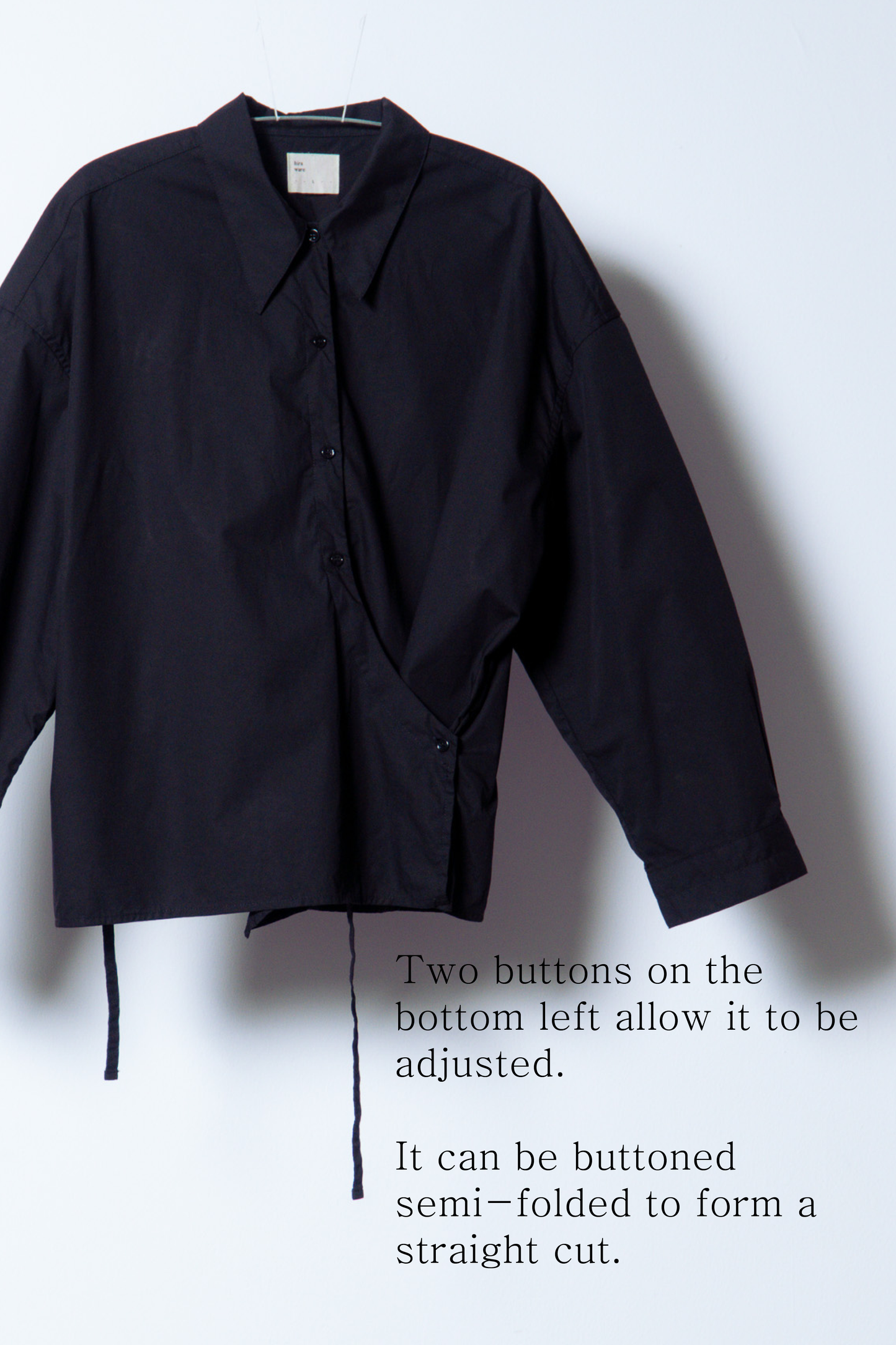twisted shirt poplin [caviar poplin]
