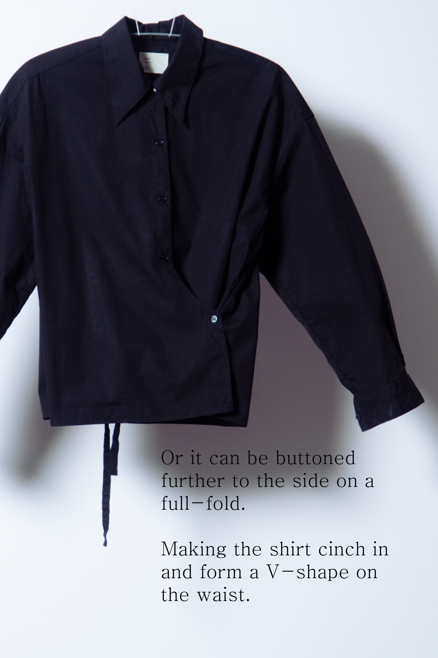 twisted shirt poplin [caviar poplin]