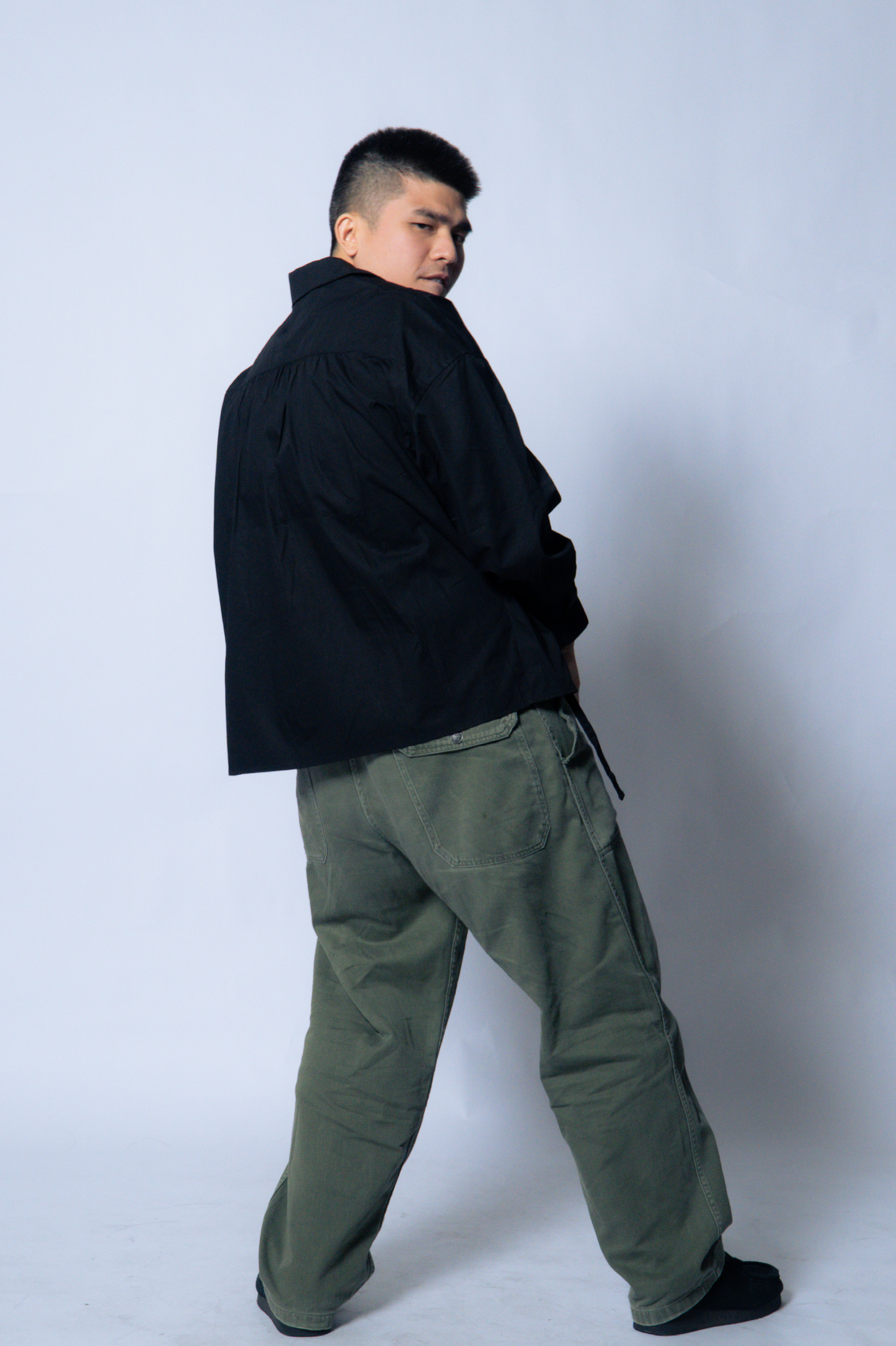twisted shirt poplin [caviar poplin]