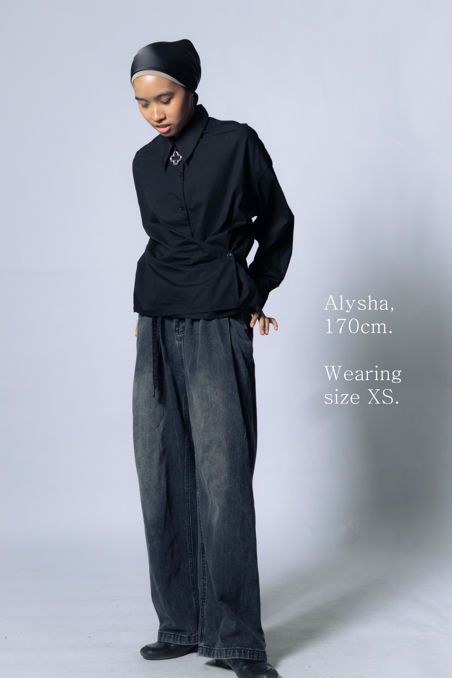 twisted shirt poplin [caviar poplin]