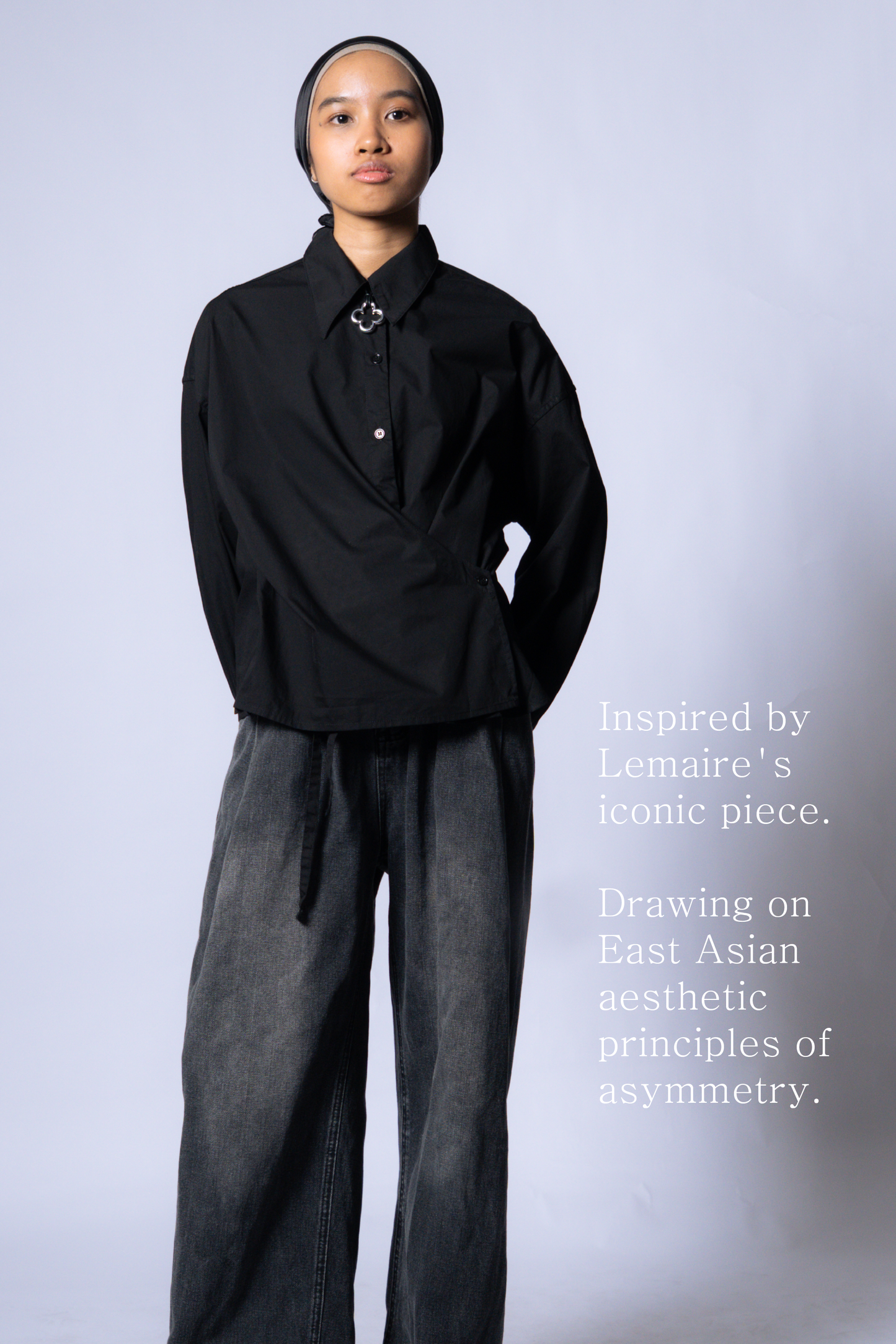 twisted shirt poplin [caviar poplin].