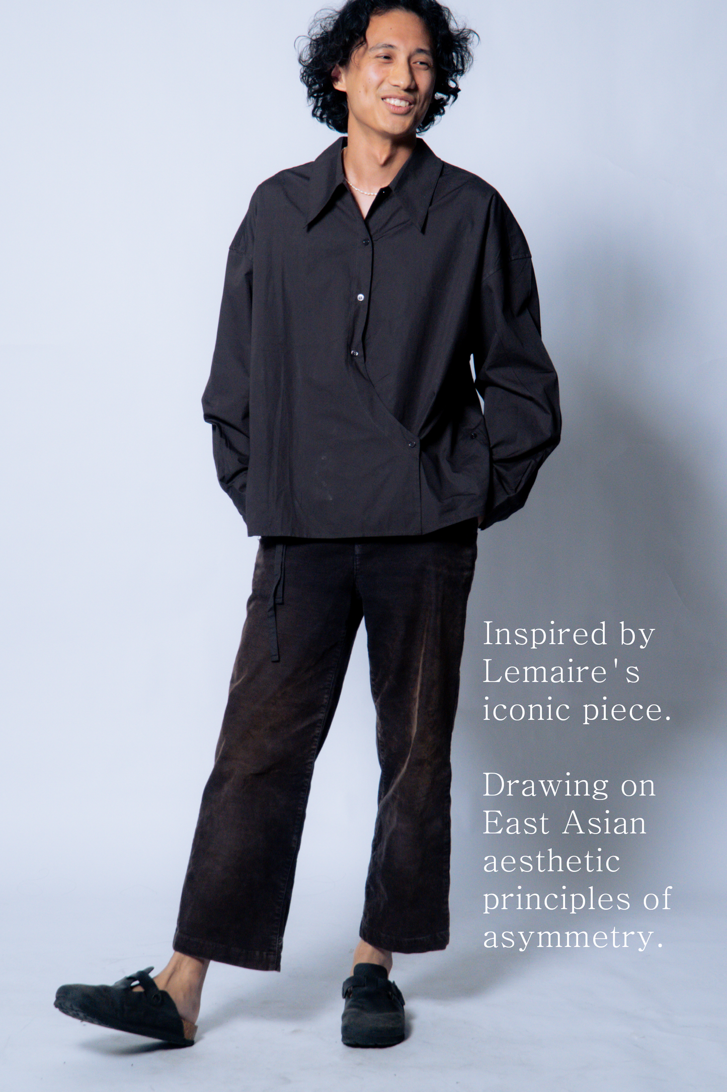 twisted shirt [sable brown poplin]