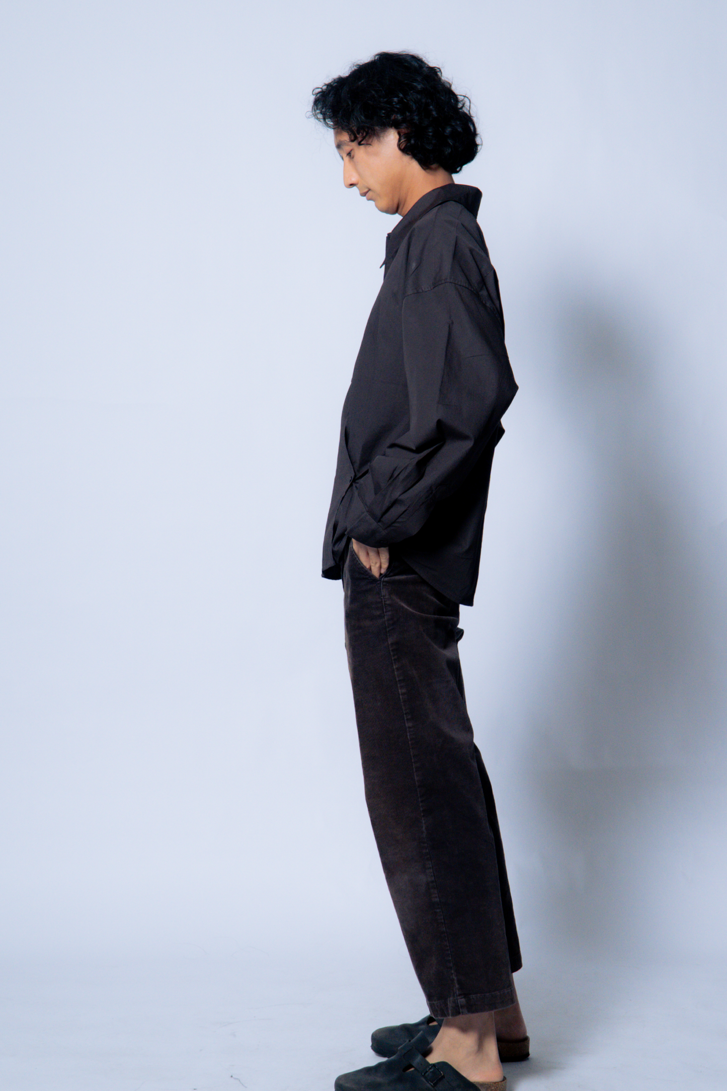 twisted shirt [sable brown poplin]