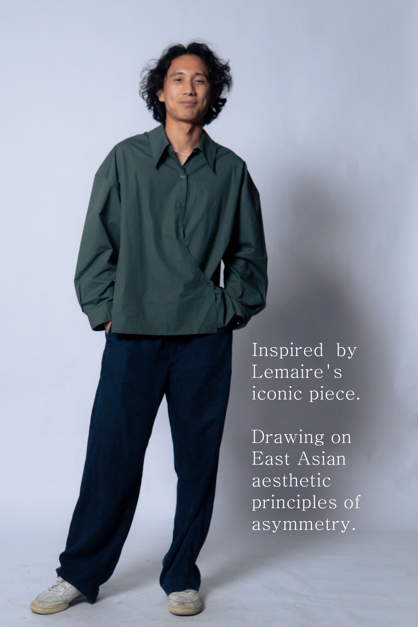 twisted shirt [viridian green poplin]