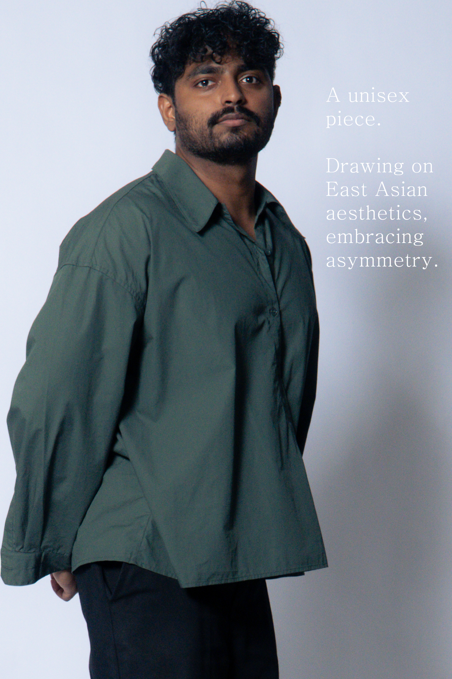 twisted shirt [viridian green poplin]