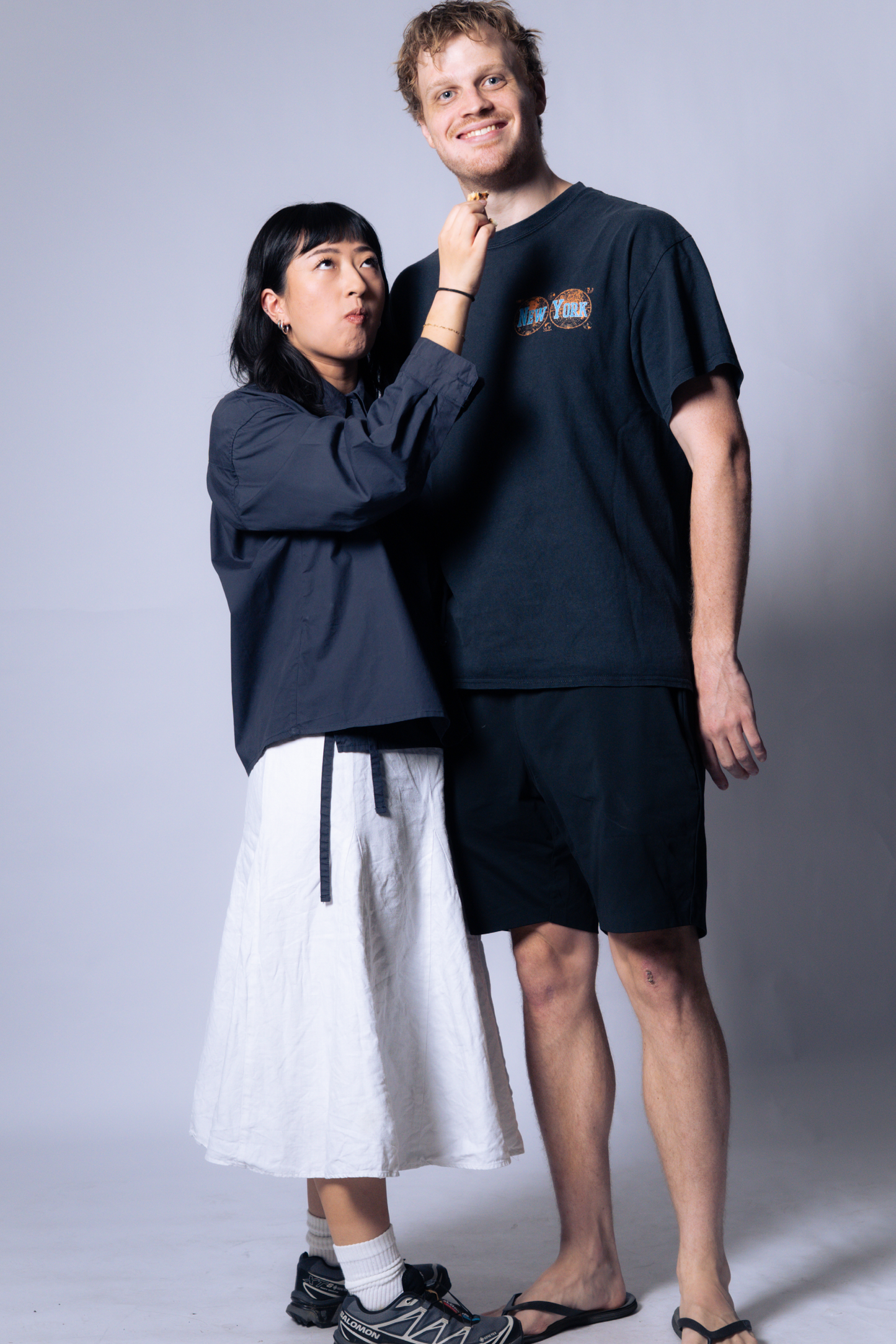 twisted shirt [naval blue poplin].