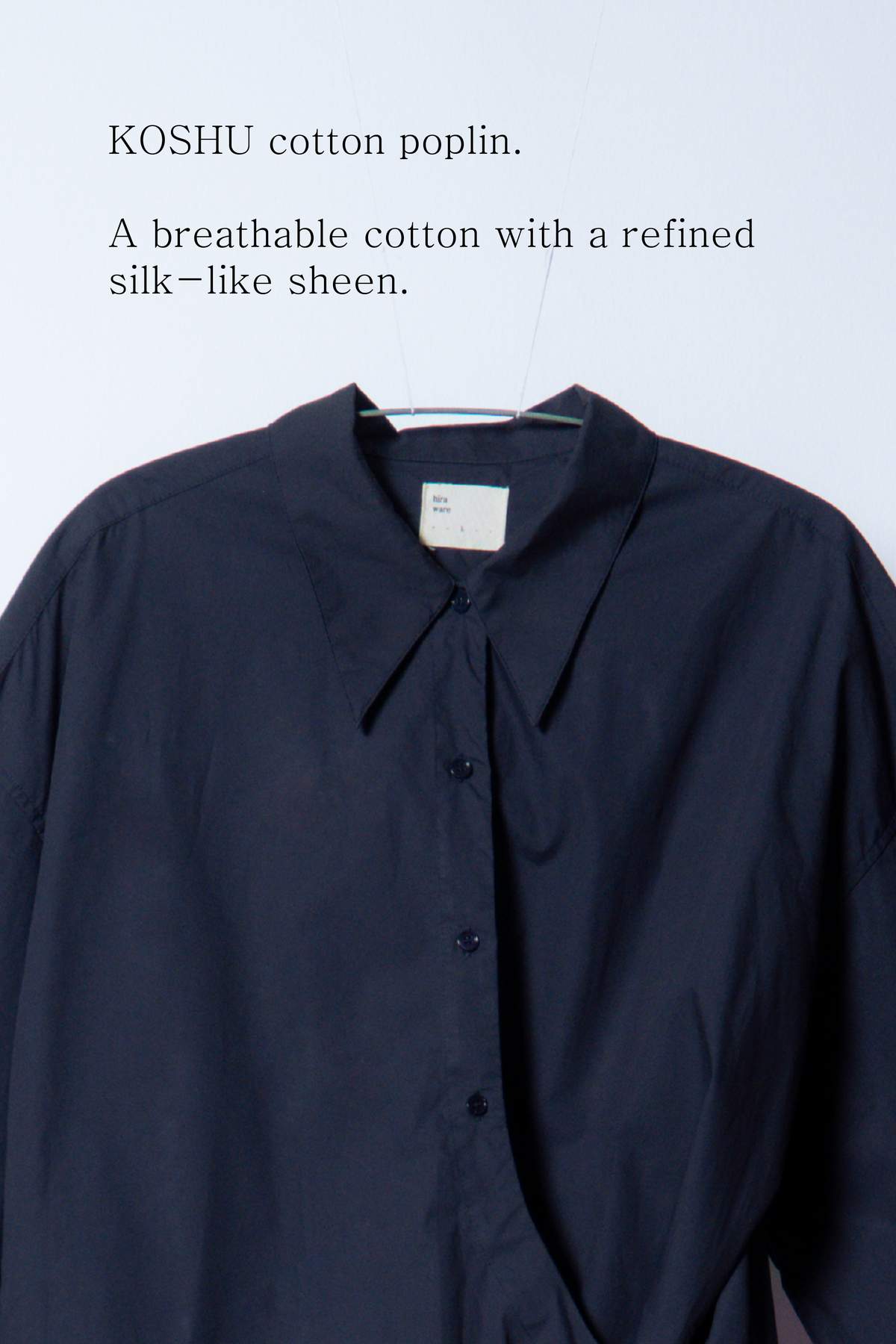 twisted shirt [naval blue poplin]